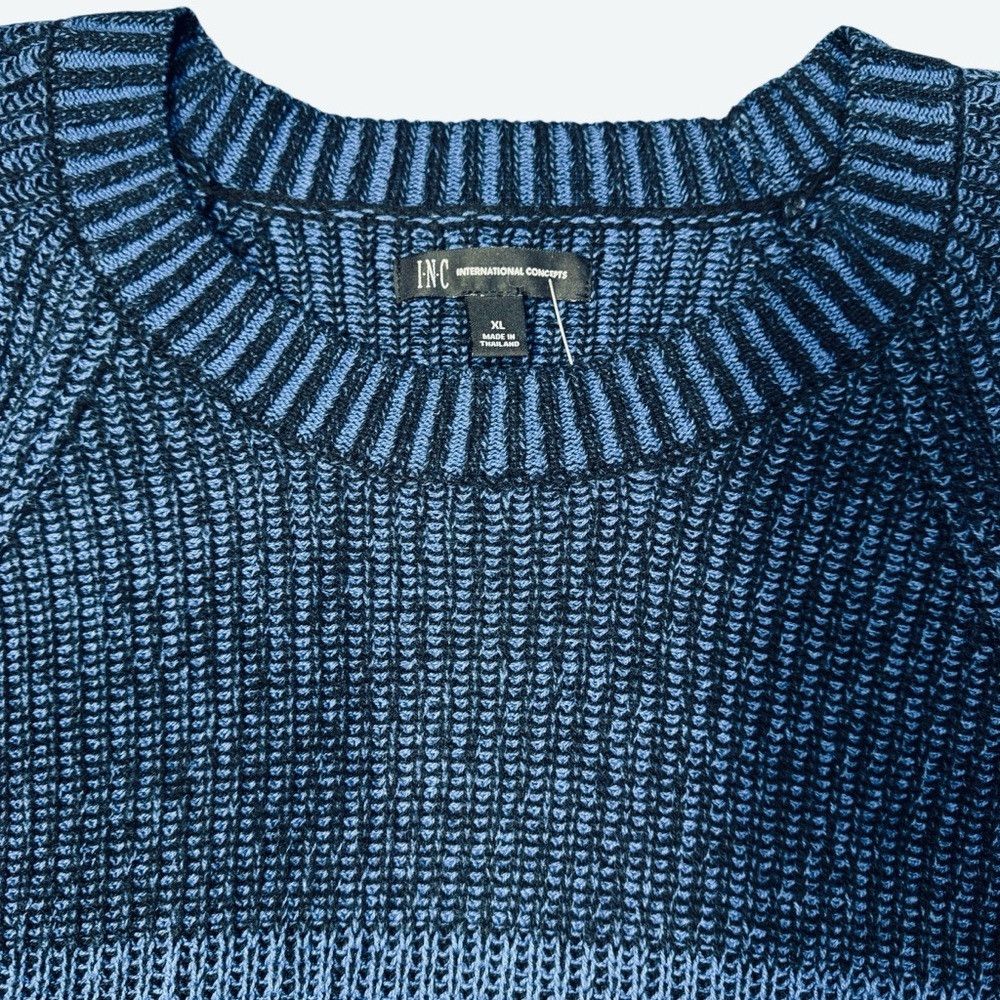 Other New INC International Concepts Crewneck Blue Sweater Size XL Size US XL / EU 56 / 4 - 4 Thumbnail