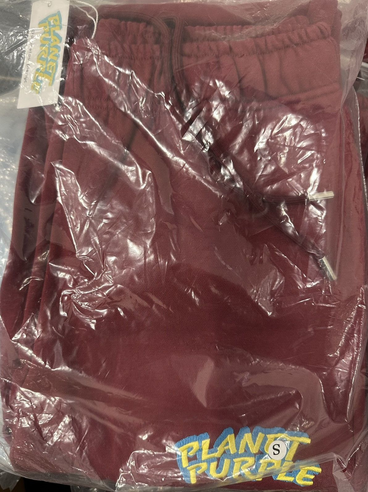Other Planet Purple Stacked Logo Sweatpants Small Red Size US 30 / EU 46 - 2 Thumbnail