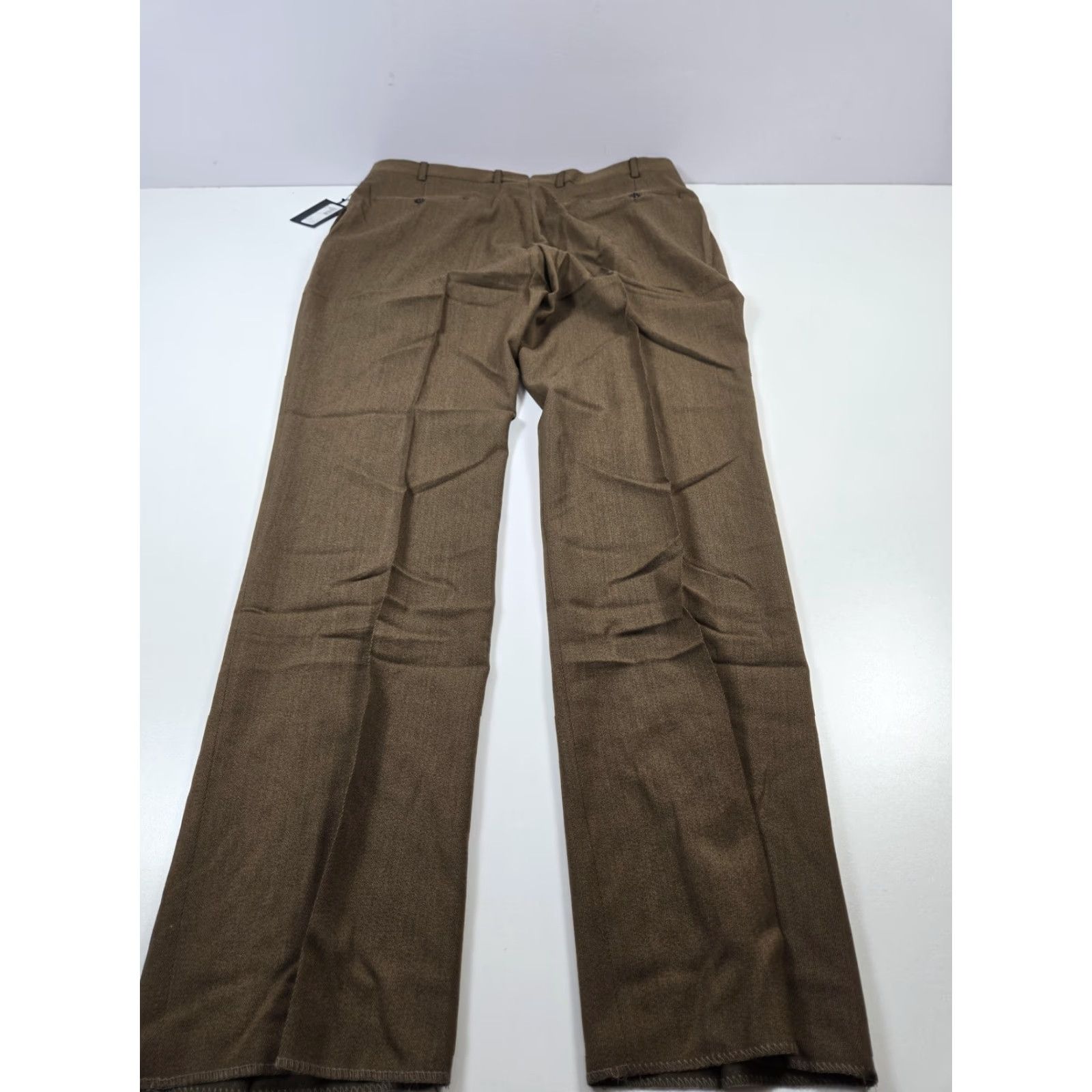 Rivieras Riviera Alfio Wool Dress Pants Mens 40x34 Brown Unhemmed Made In Canada Trousers Wool Dress Pants Men Brown Alfio Canada Unhemmed 40x36 Bis Size US 40 / EU 56 - 6 Thumbnail