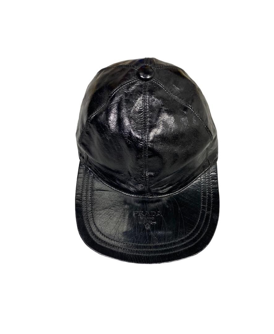 Prada Prada Leather Cap Size ONE SIZE - 1 Thumbnail