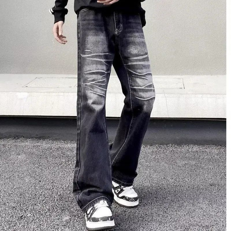 Japanese Brand Retro loose wide leg high street jeans Size US 32 / EU 48 - 2 Thumbnail