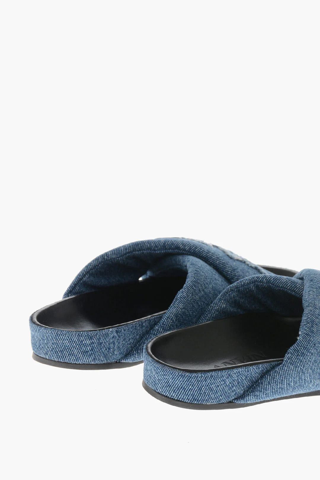 Lanvin og1mm0426 Denim Criss Cross Dsandali in Blue Size US 6 / IT 36 - 2 Thumbnail