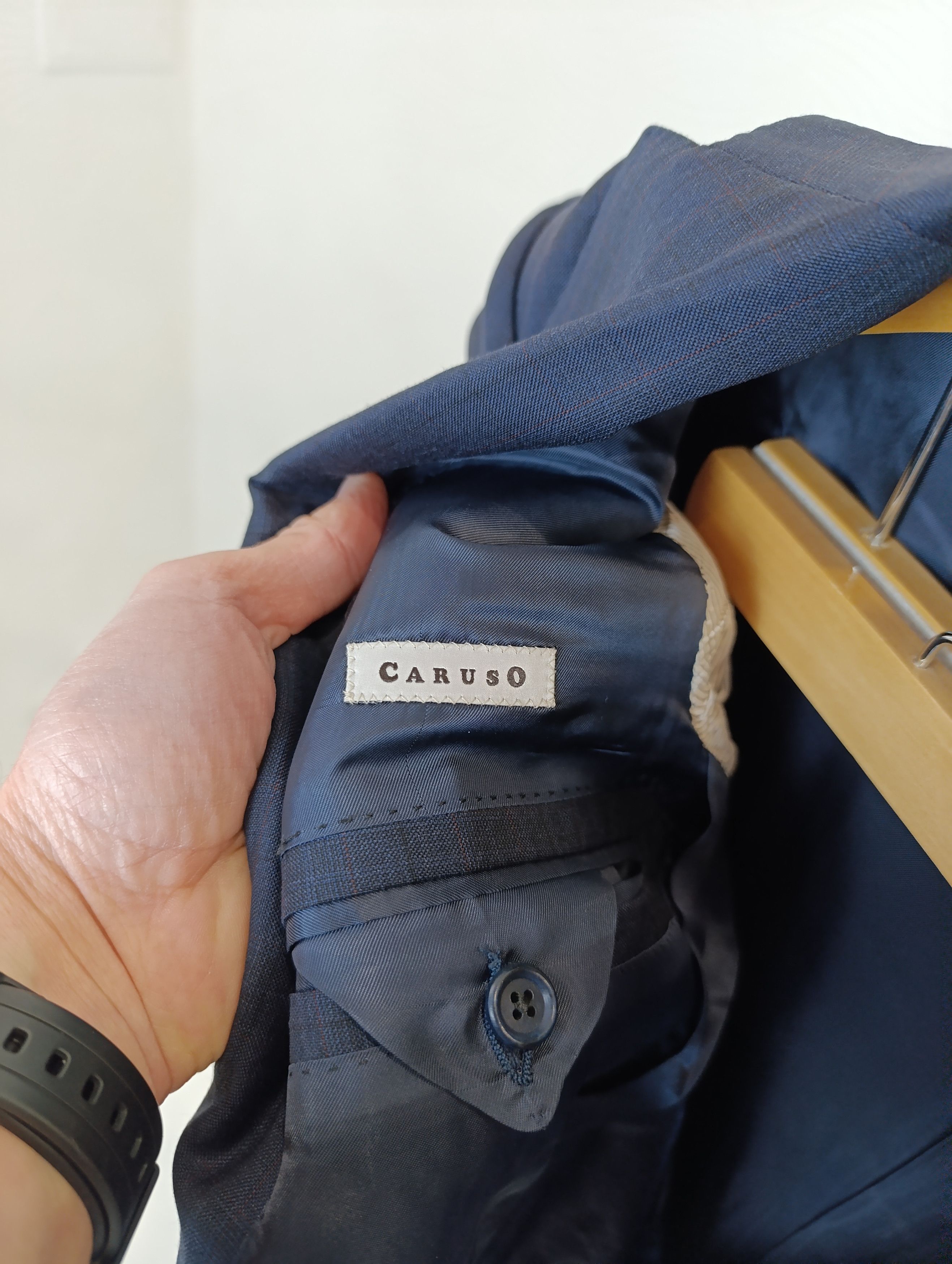 Caruso RAFFAELE CARUSO SUIT BY LORO PIANA TASMANIAN SUPER 150 WOOL Size 48R - 17 Thumbnail