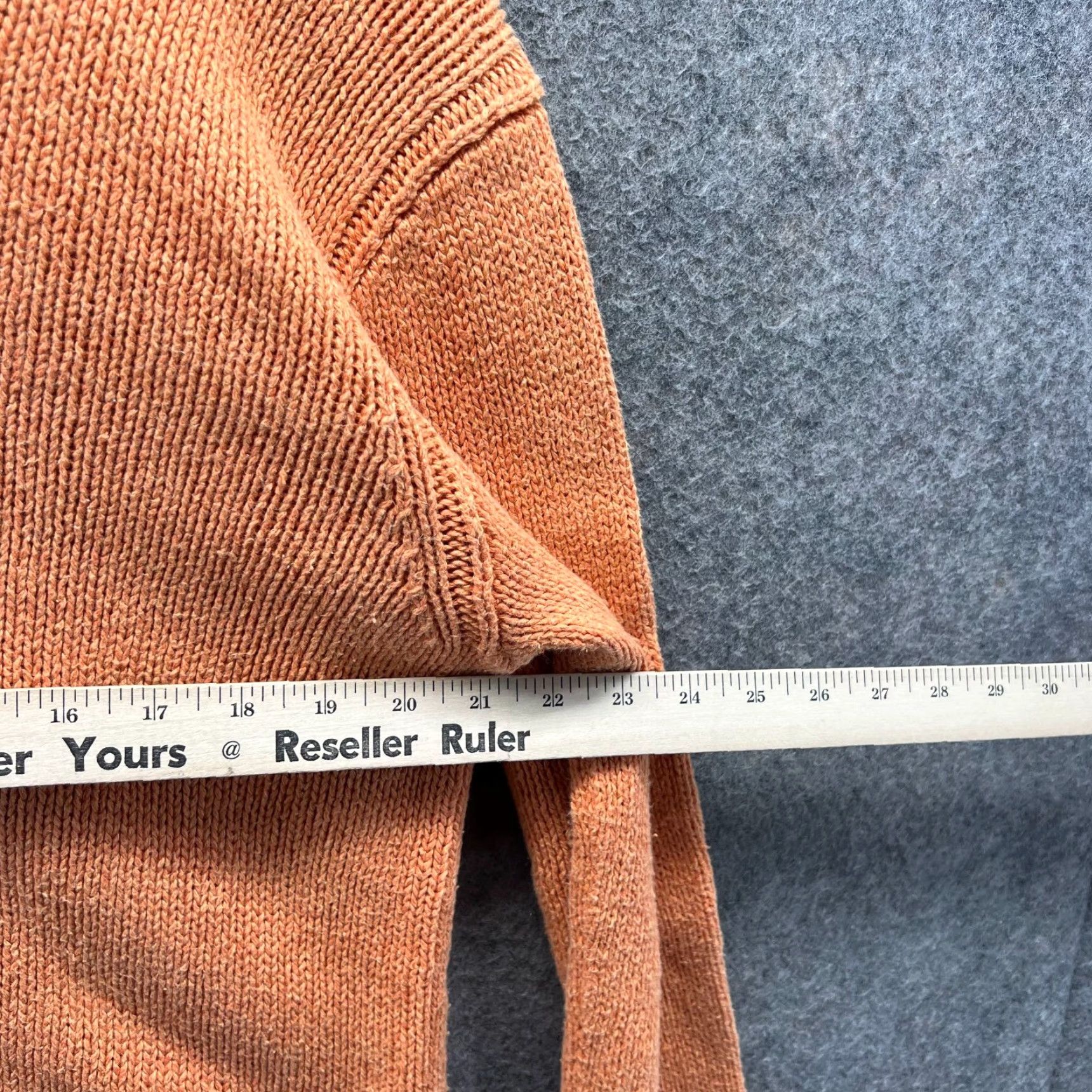 Polo Ralph Lauren VINTAGE Polo Ralph Lauren Sweater Mens Medium Orange Linen Fleece Pullover Chunky Knit Long Sleeve V-Neck All Seasons Casual Size US M / EU 48-50 / 2 - 4 Thumbnail