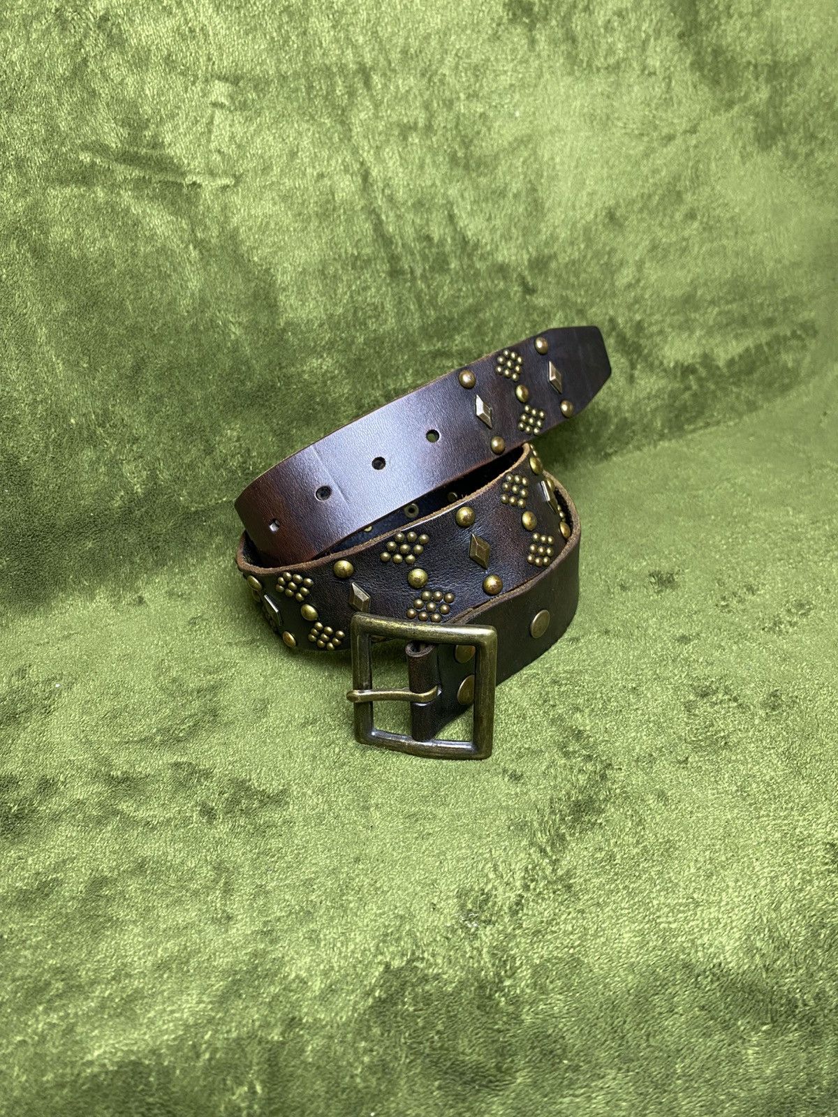 Hollywood Trading Company HTC hollywood trading company studded leater belt Size 34 - 1 Thumbnail