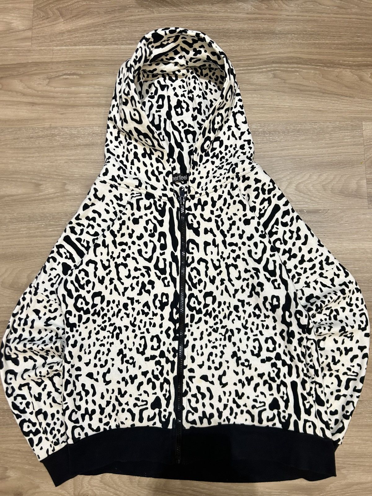 Japanese Brand Aimerfeel Archive Japan Leopard Print Full-Zip Hoodie Size US M / EU 48-50 / 2 - 3 Thumbnail