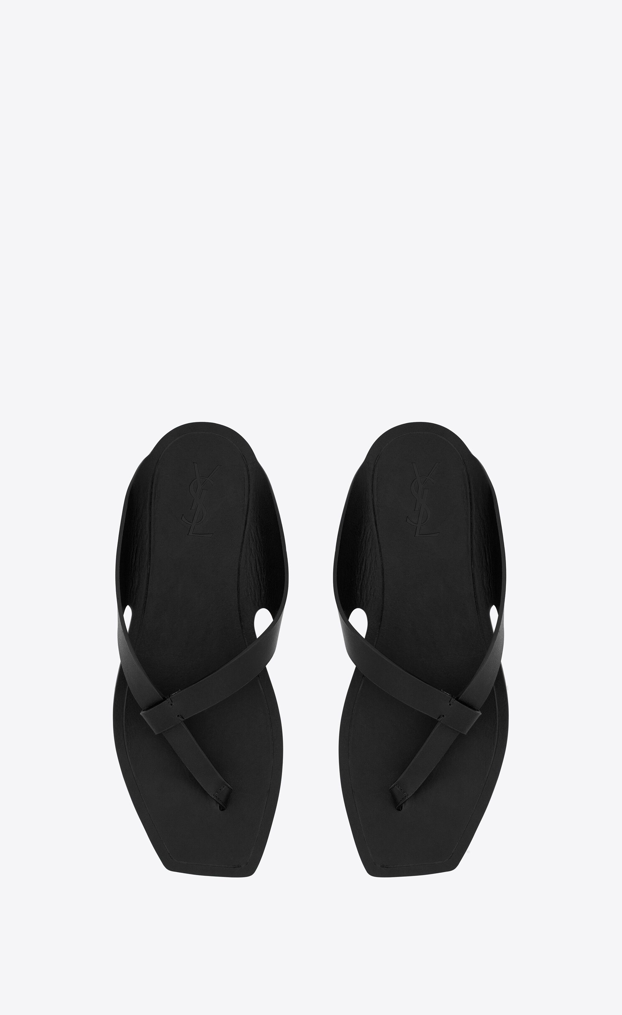 Saint Laurent Paris o1bcso1str0724 Isla Flats in Black Size US 9 / EU 42 - 2 Thumbnail
