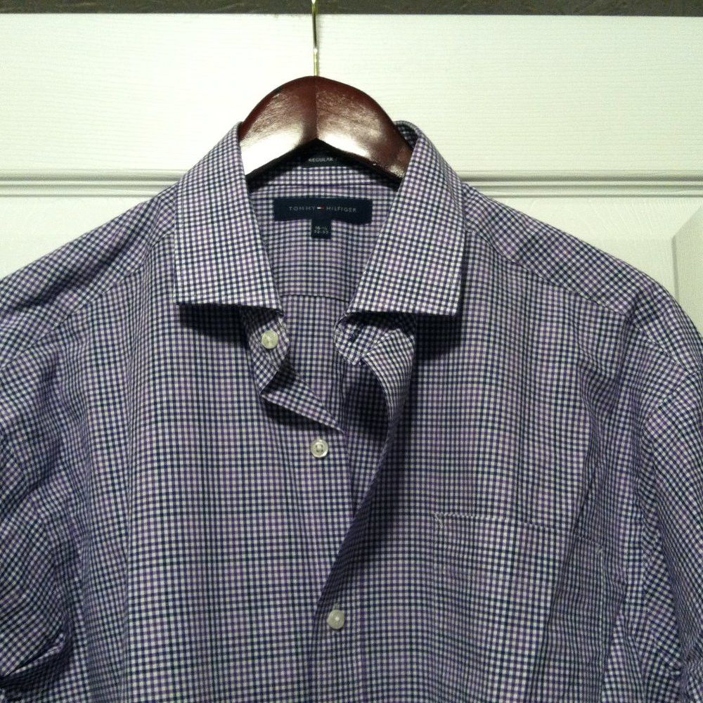 Tommy Hilfiger TOMMY HILFIGER MENS NEW 100%COTTON DRESS SHIRT 16.5/32-33 Size US L / EU 52-54 / 3 - 2 Thumbnail