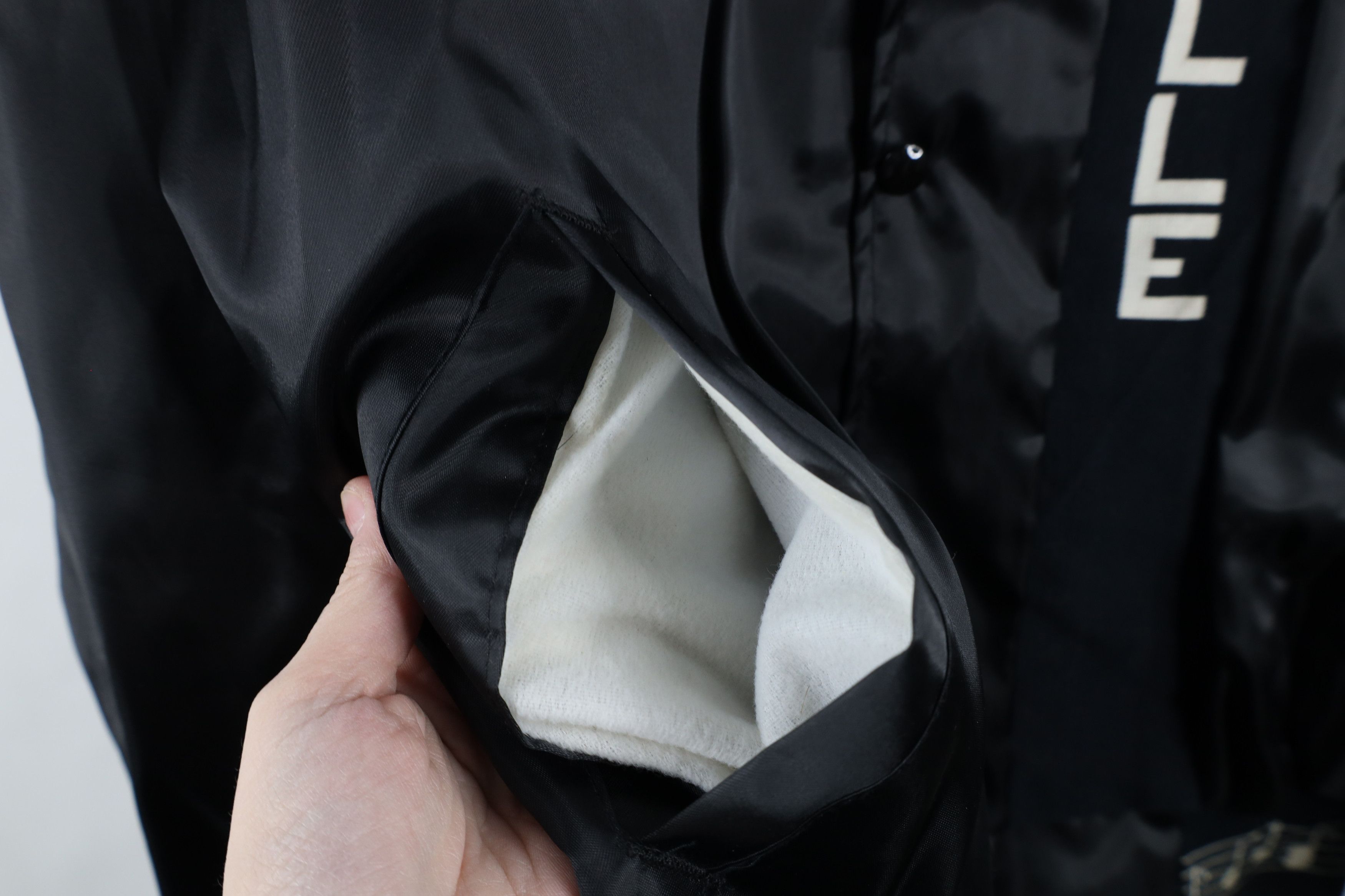 Vintage Vintage 80s 90s Nashville Satin Bomber Jacket Black USA Size US XXL / EU 58 / 5 - 6 Thumbnail