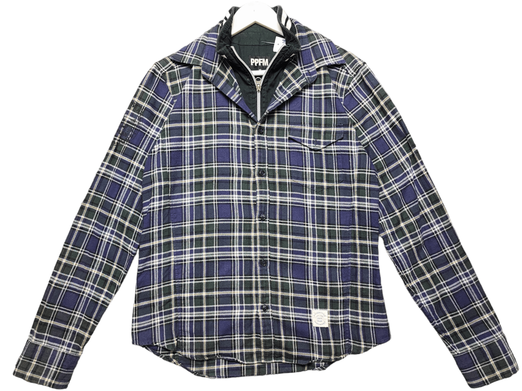 00s 最も安い L.G.B. back cross plaid shirt-g シャツG LGB/シャツ