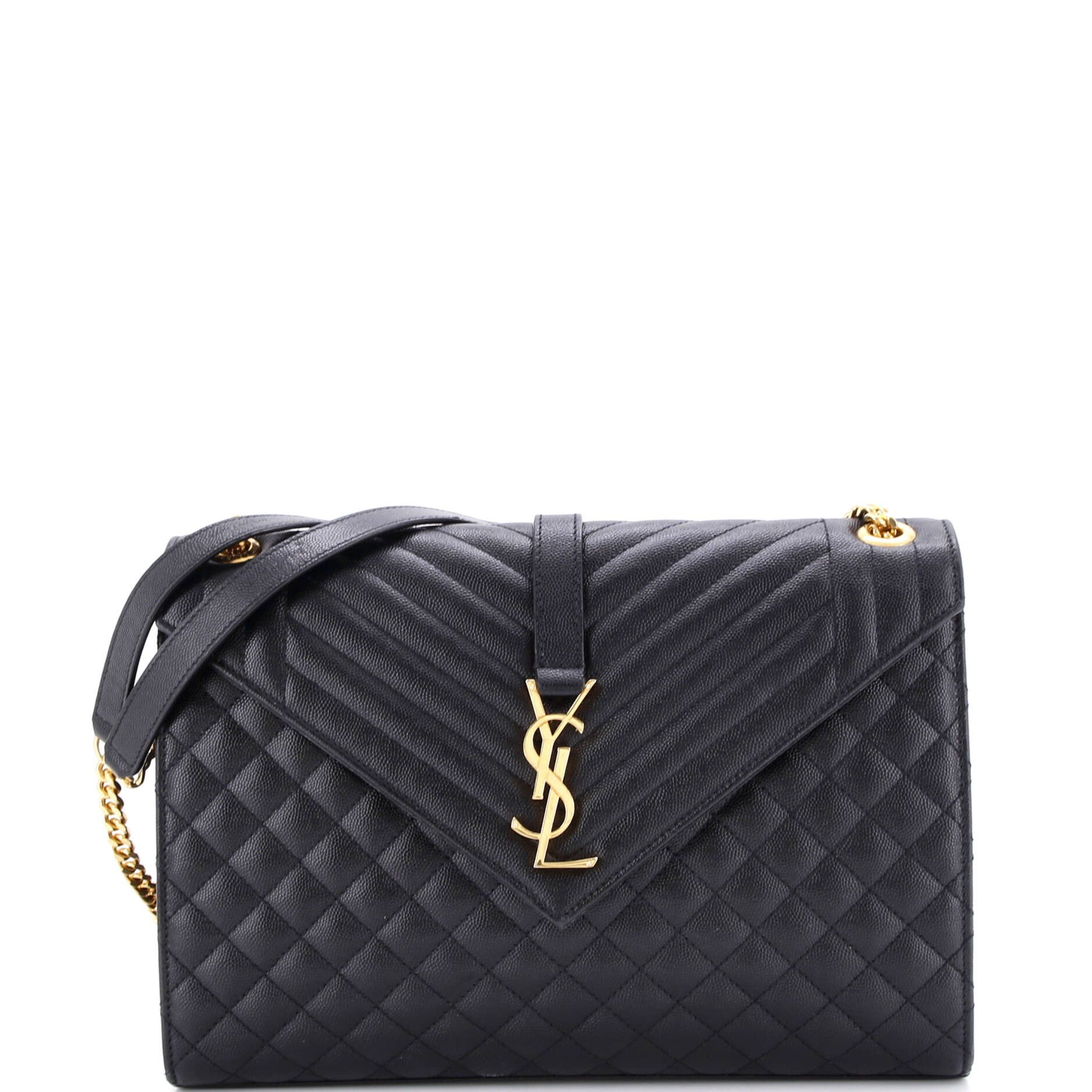Saint Laurent Paris Classic Monogram Envelope Satchel Size ONE SIZE - 1 Thumbnail