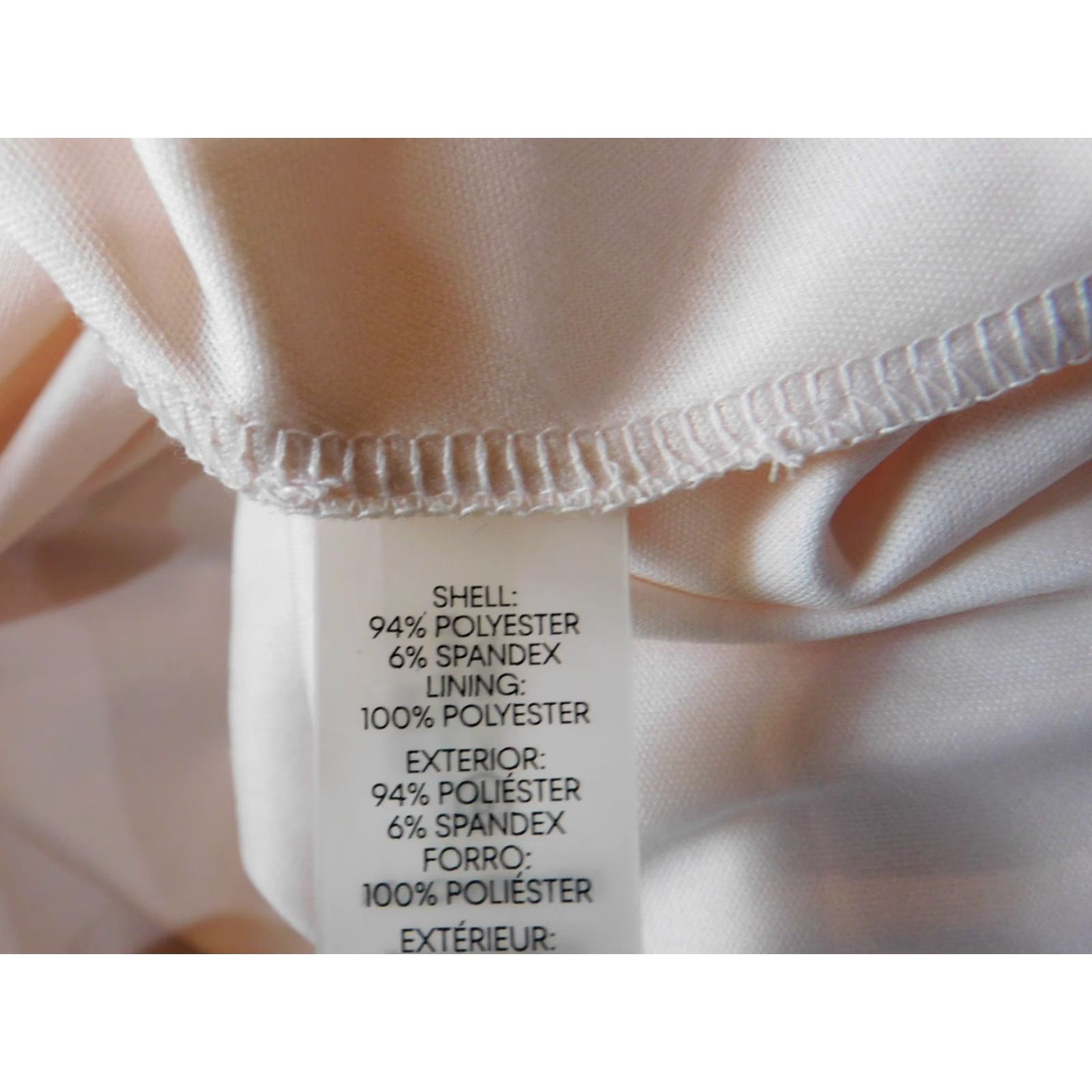 Calvin Klein Calvin Klein Dress Womens beige A-Line Midi Zip Mock Neck Sleeveless Puff Sleeve Knit Polyester Spandex Crochet 4 Summer Casual Vintage No Size S / US 4 / IT 40 - 6 Thumbnail