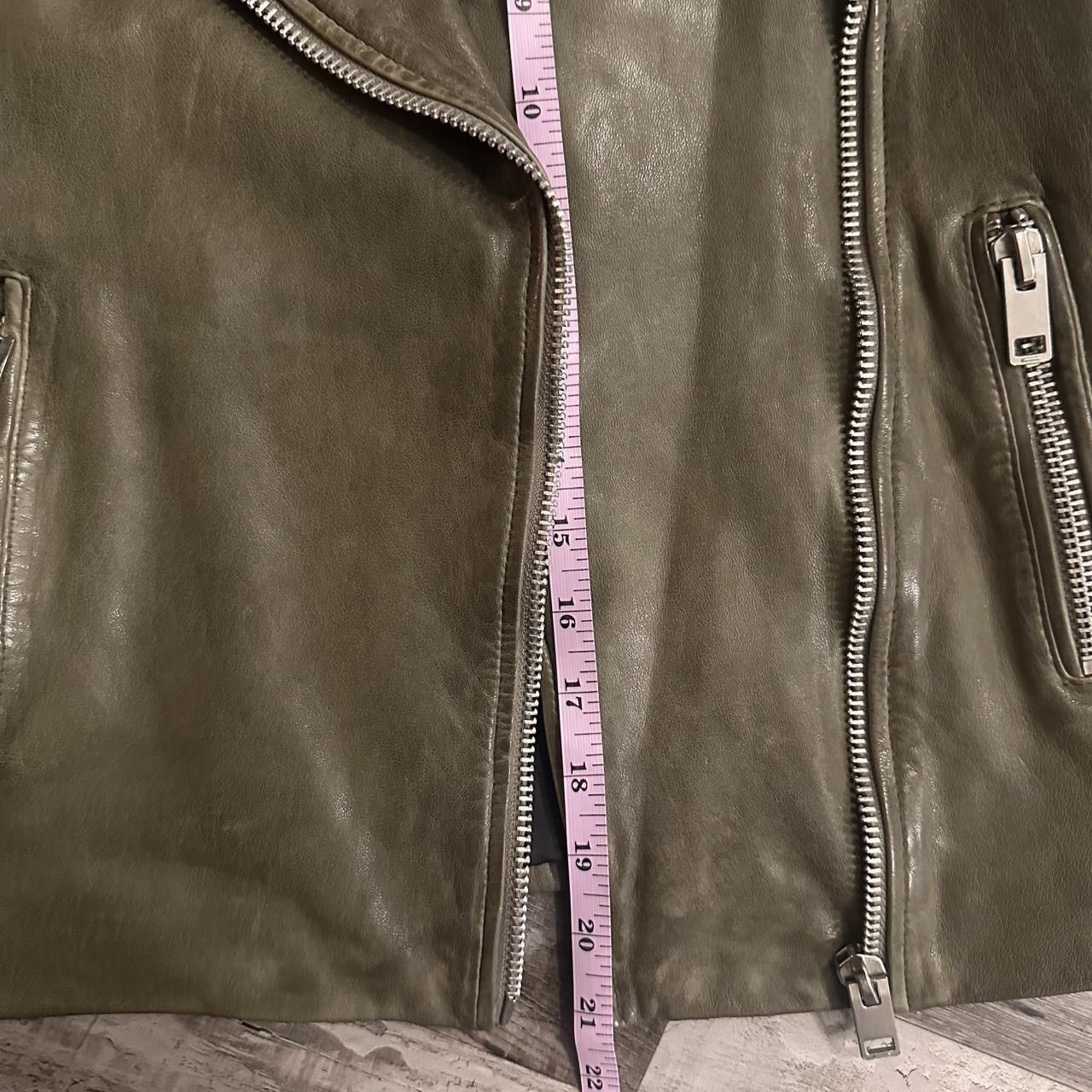 Other Walter Baker Olive Green 100% Leather Jacket MSRP $700 Size XS / US 0-2 / IT 36-38 - 4 Thumbnail