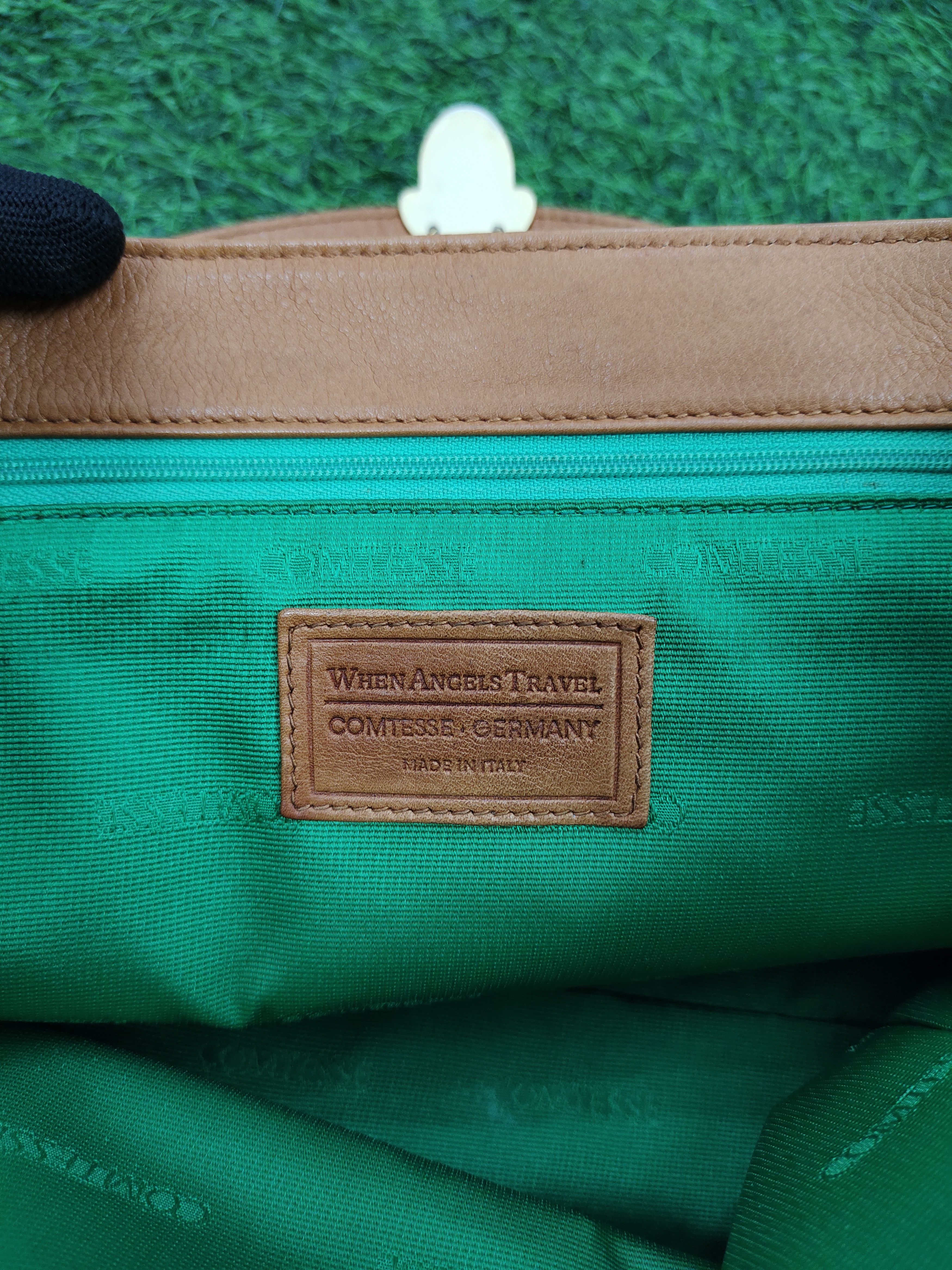 Vintage Vintage Comtesse Italy Patina Leather Tote Bag Size ONE SIZE - 8 Thumbnail