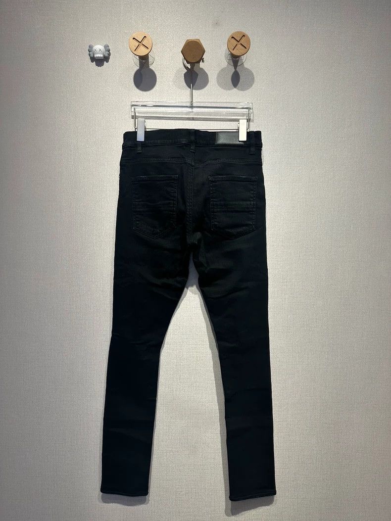 Amiri Amiri knee patch leather black jeans Size US 31 - 2 Thumbnail
