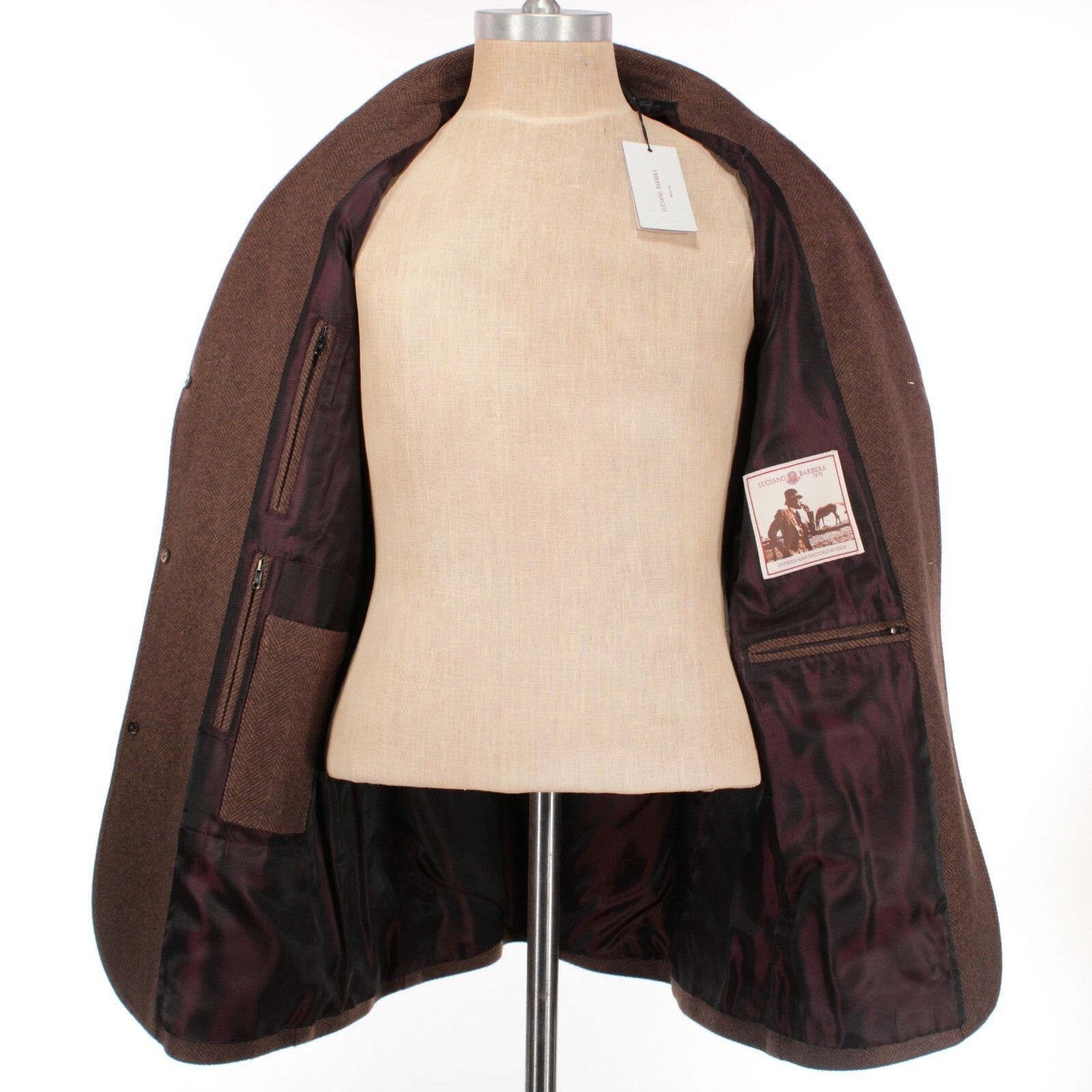 Luciano Barbera Luciano Barbera Jacket Size M US In Brown Cashmere Size US M / EU 48-50 / 2 - 7 Thumbnail