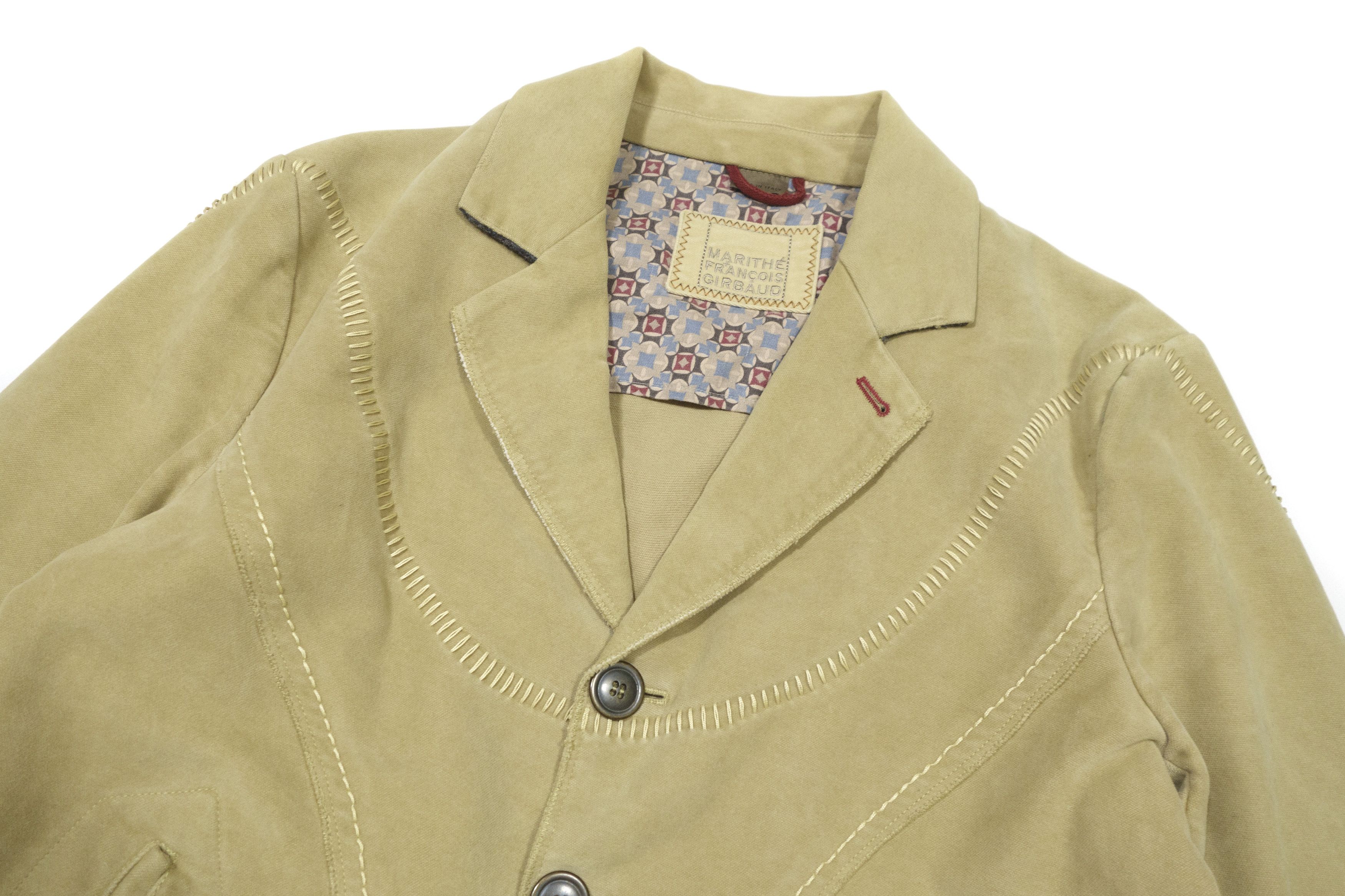 Marithe + Francois Girbaud 00S Soft Laced Blazer Vintage Size US M / EU 48-50 / 2 - 3 Thumbnail