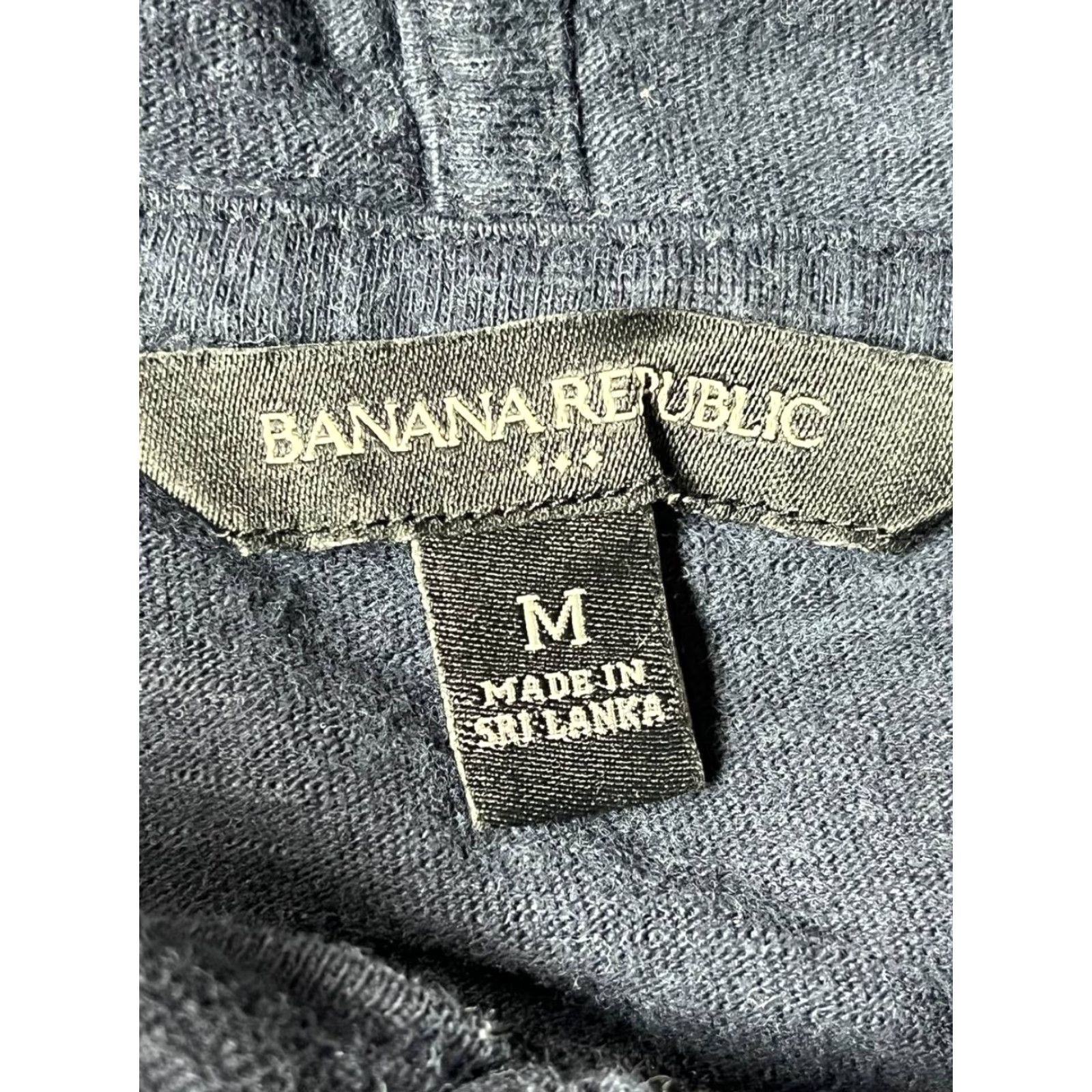 Banana Republic Banana Republic Hoodie Mens Medium Navy Blue Logo Pullover Cotton Garment Dye Solid Knit Casual Preppy Classic Winter Fall Spring Size US M / EU 48-50 / 2 - 6 Thumbnail