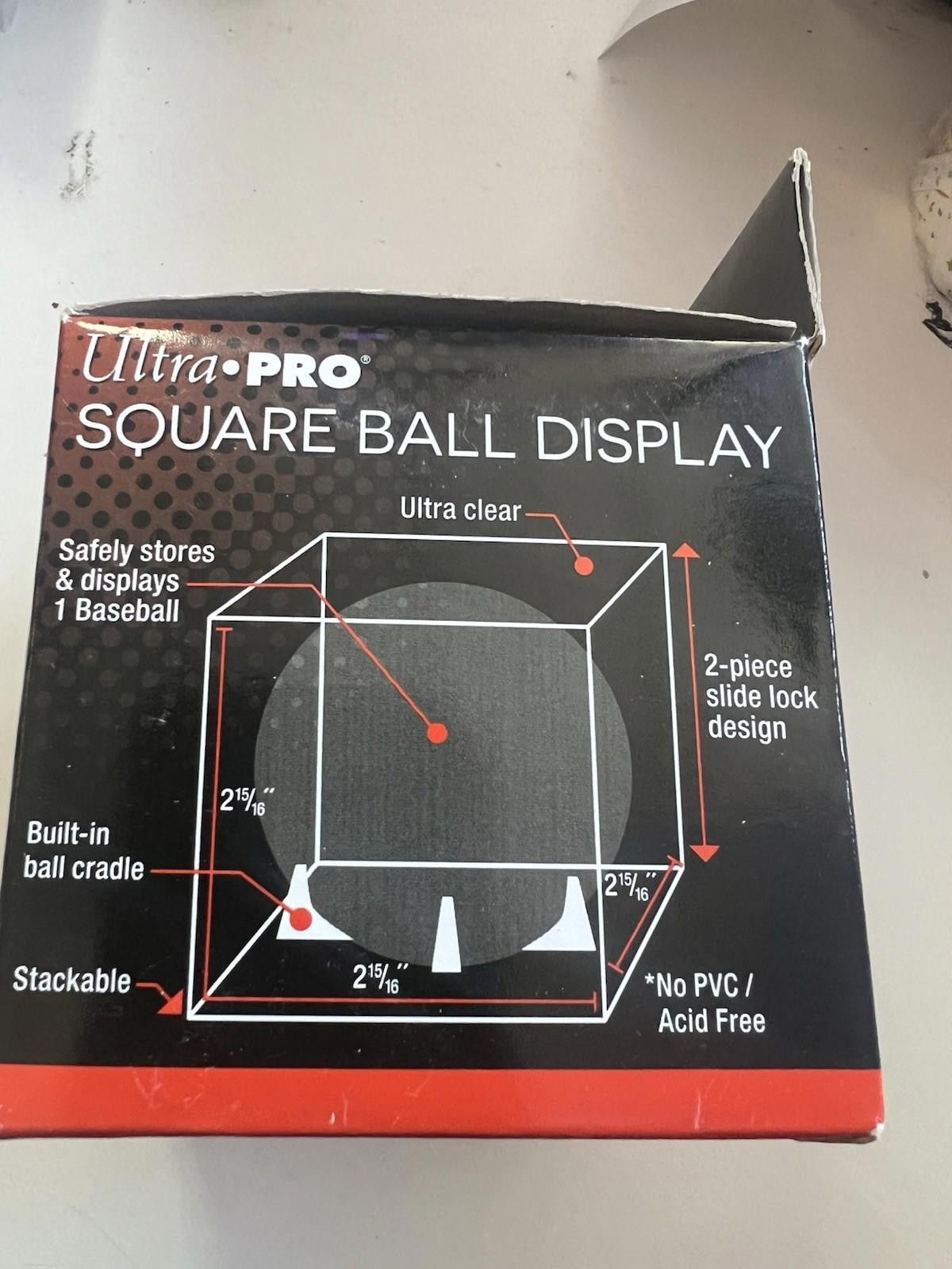 Other Ultra Pro Square Baseball Cube Display Case Built In Cradle Size ONE SIZE - 5 Thumbnail