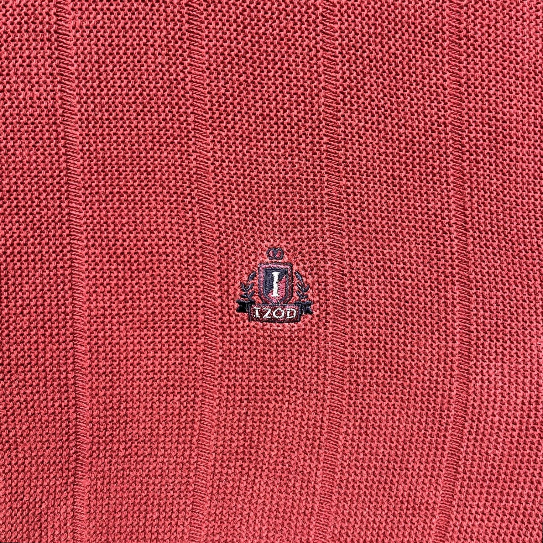 Izod VINTAGE IZOD Sweater Mens Small Red 100% Cotton Crewneck Knit Logo USA 80s 90s Size US S / EU 44-46 / 1 - 3 Thumbnail