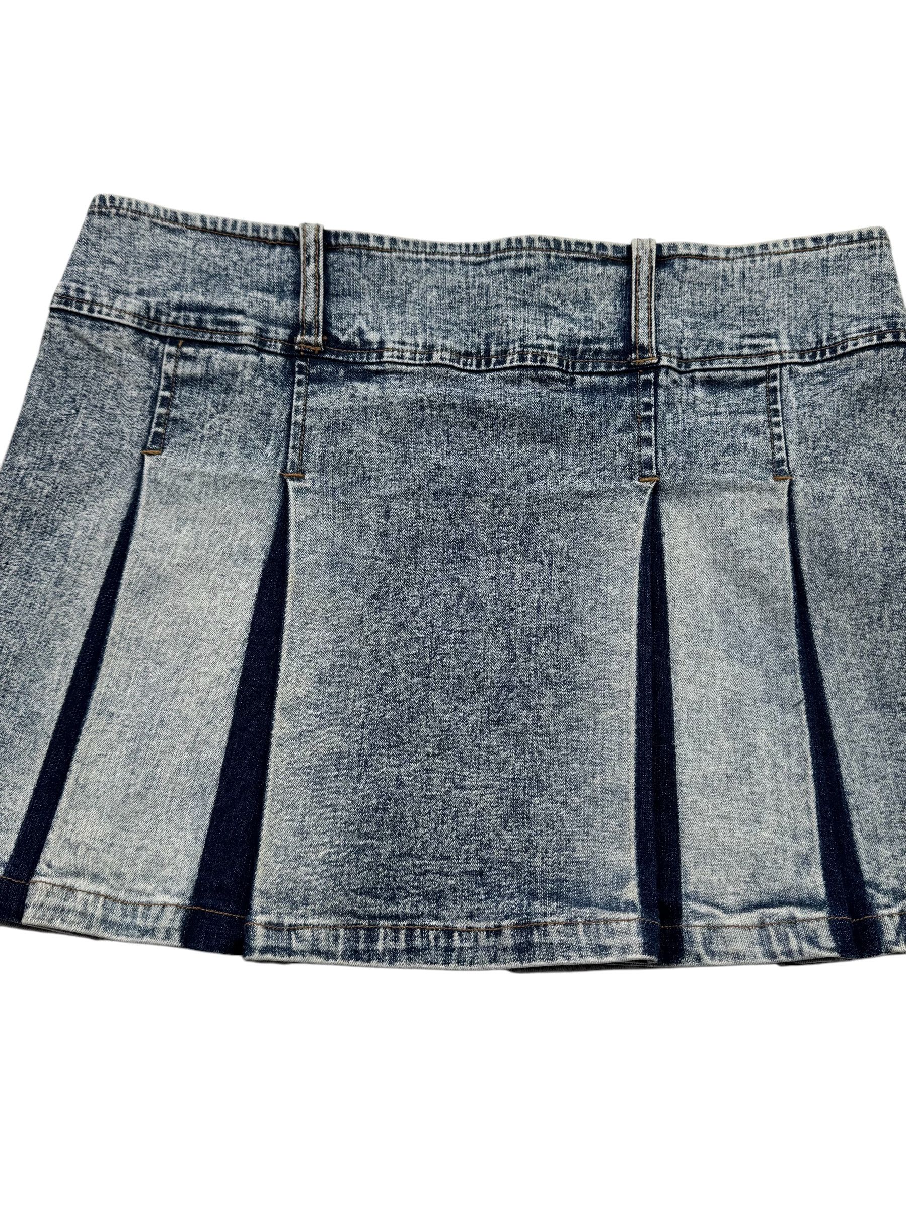Japanese Brand Vintage Faded Mini Skirt W168(V9) Size 28" / US 6 / IT 42 - 2 Thumbnail