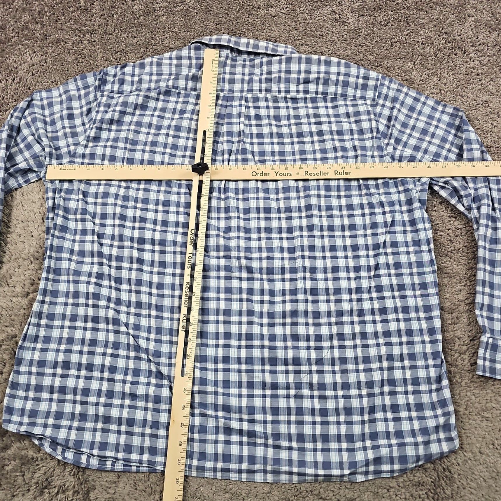 Vineyard Vines VINEYARD VINES Shirt Mens 2XL Blue Plaid Stretch Wicking Performance Long Sleeve Button-Up Casual Preppy Size US XXL / EU 58 / 5 - 6 Thumbnail