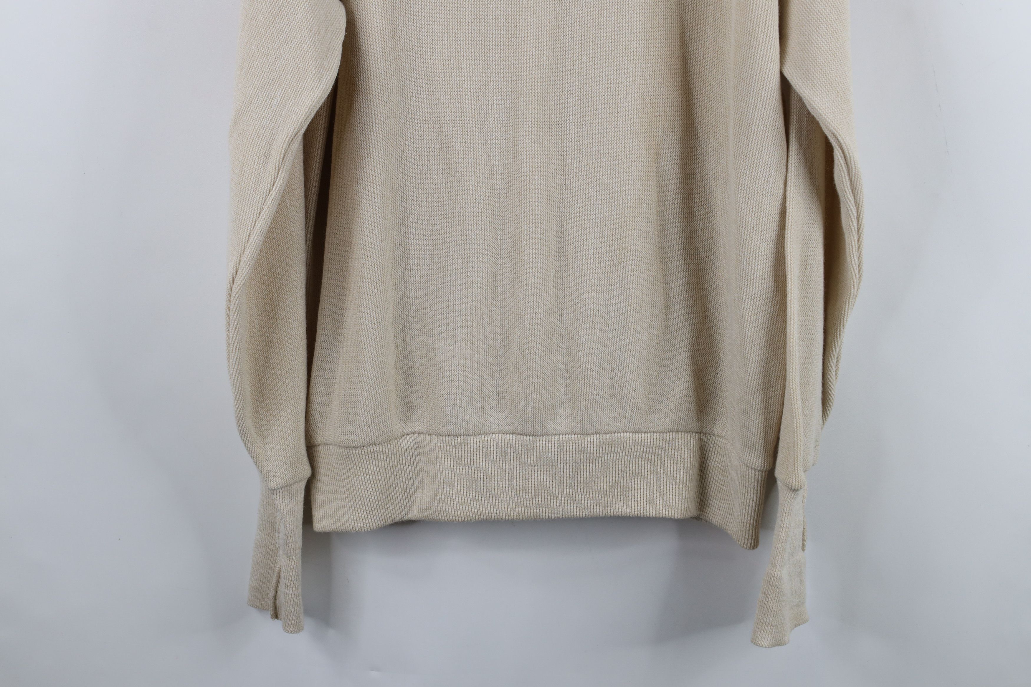 Vintage Deadstock Vintage 90s Streetwear Cardigan Sweater Beige USA Size US L / EU 52-54 / 3 - 12 Thumbnail