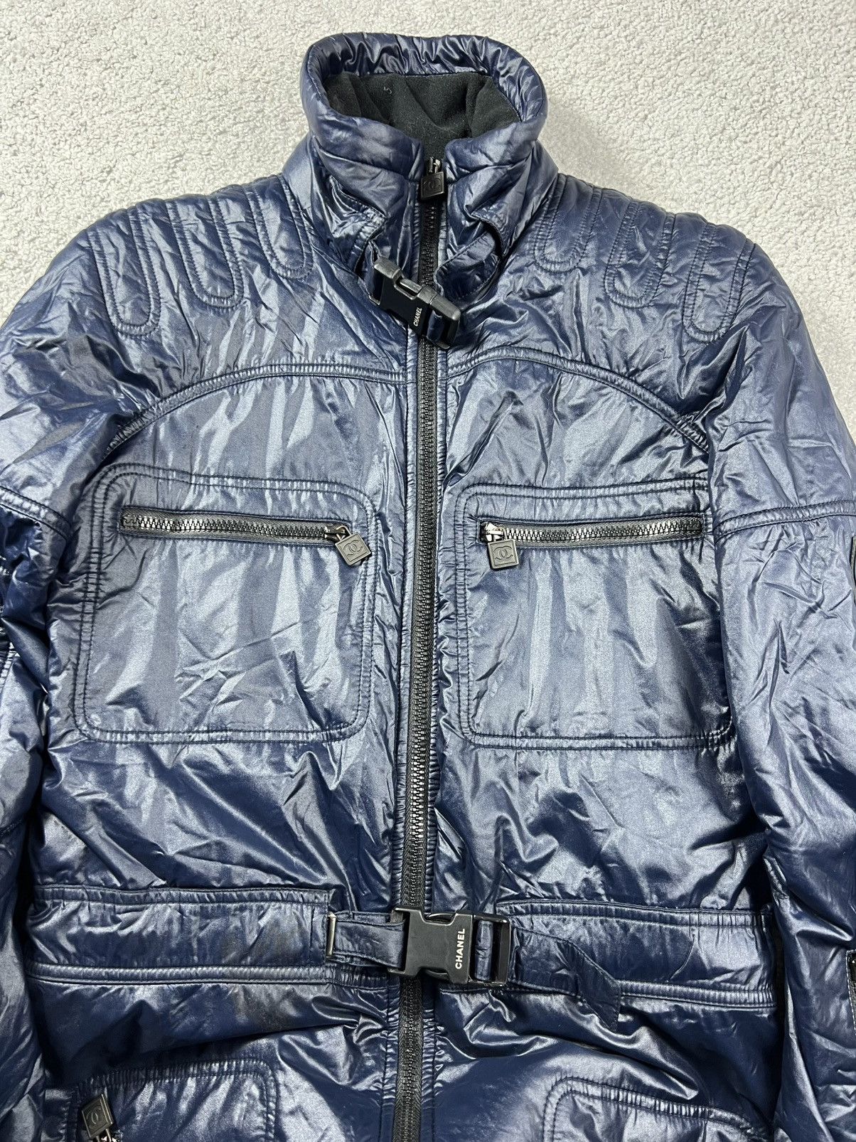 Chanel Vintage Chanel Navy Ski Suit Size 44 Size M / US 6-8 / IT 42-44 - 7 Thumbnail