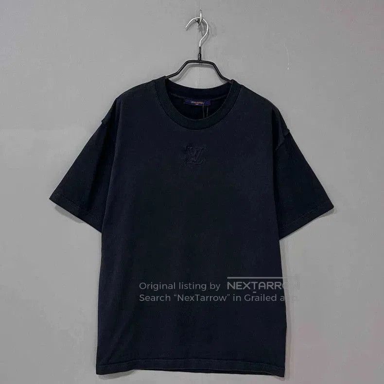 Louis Vuitton Louis Vuitton Black Logo Short Sleeve T. Size US L / EU 52-54 / 3 - 1 Thumbnail