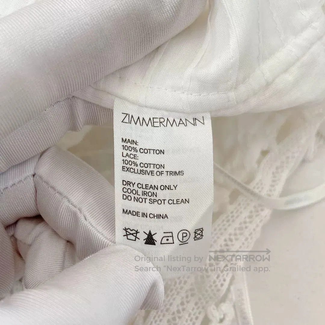 Zimmermann Zimmermann White Lace Panel Top. Size XS / US 0-2 / IT 36-38 - 7 Thumbnail