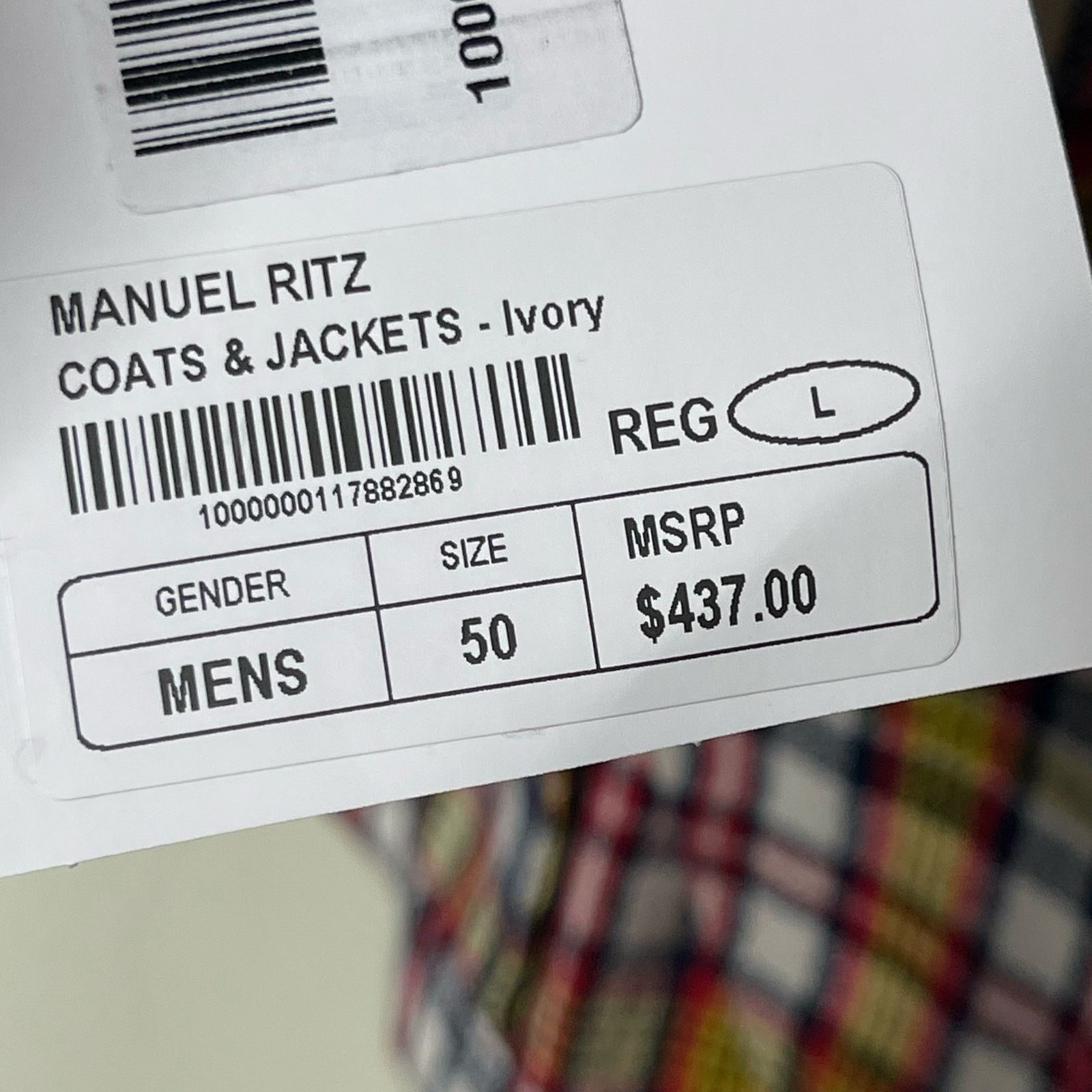 Manuel Ritz Manuel Ritz Kariertes Sakko Weiss Long Sleeve Blazer Plaid Size US L / EU 52-54 / 3 - 8 Thumbnail
