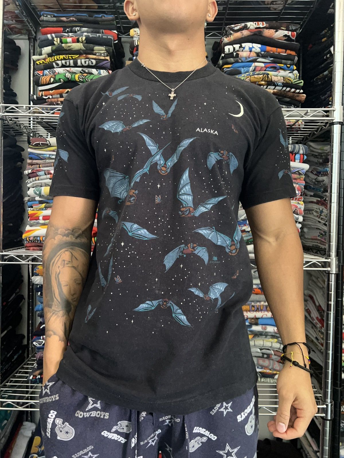 Habitat 90s Bats Alaska AOP Dan Gilbert Single Stitch Art Tee Size US L / EU 52-54 / 3 - 3 Thumbnail