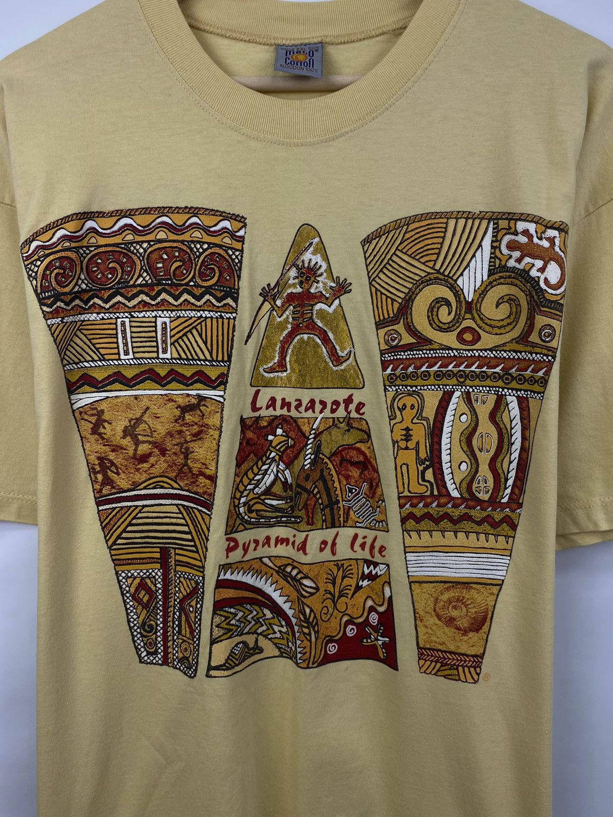 Designer 🇦🇺 Vintage 90s Aboriginal Art Australia Animals T-Shirt Rare Size US XL / EU 56 / 4 - 4 Thumbnail