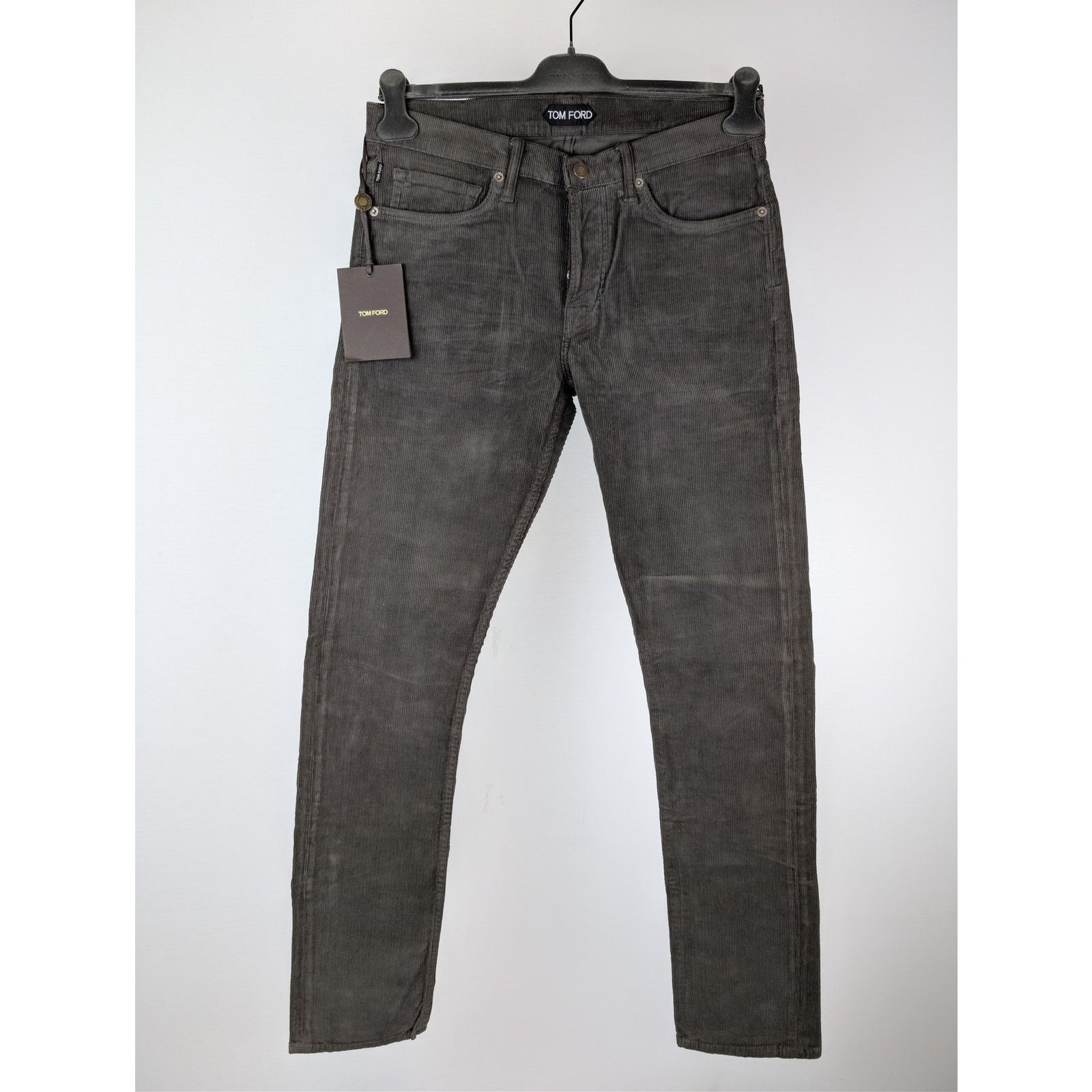 Tom Ford o1rshd1 Slim Fit Denim Jeans in Charcoal Size US 32 / EU 48 - 2 Thumbnail