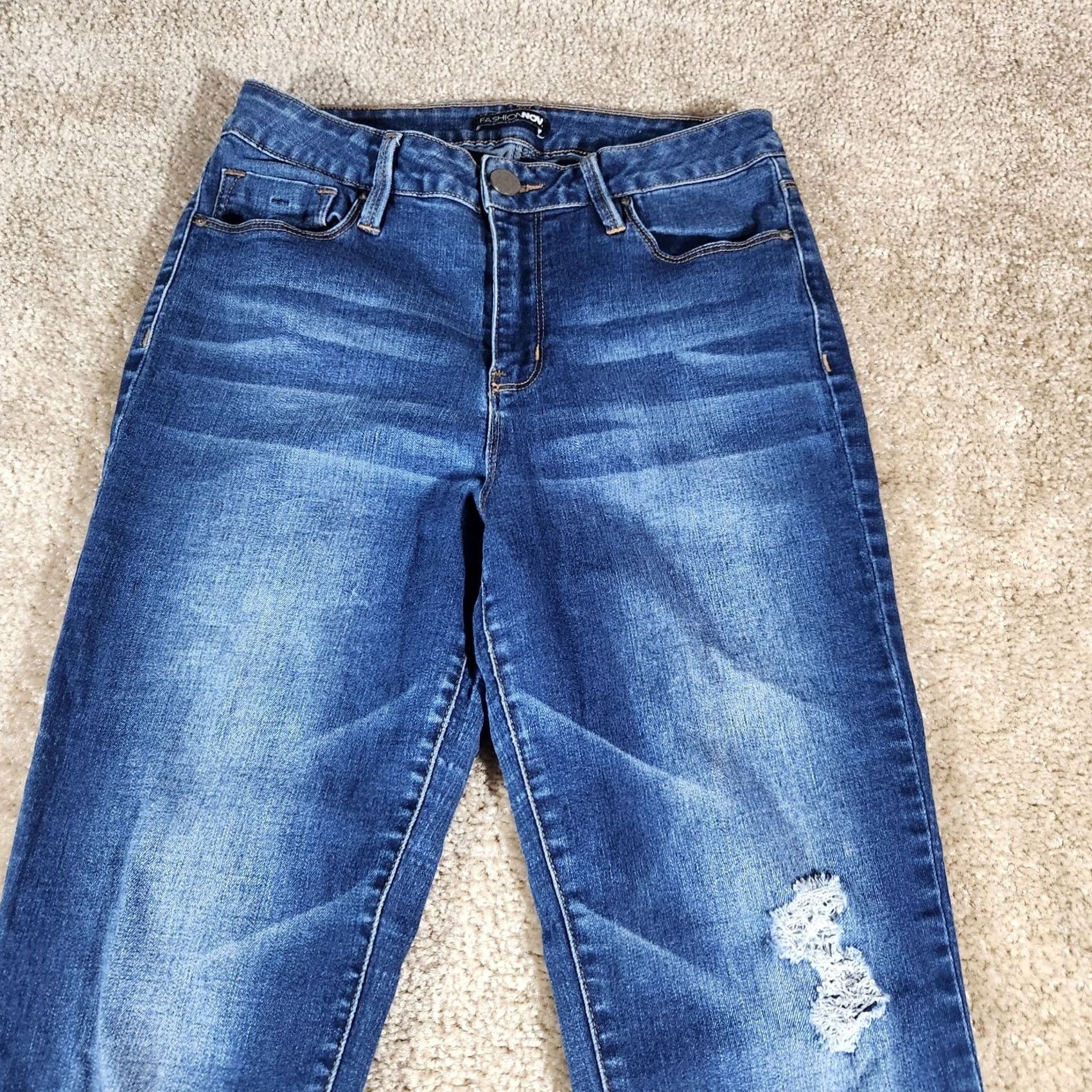 Fashion Nova Fashion Nova Distressed Skinny Jeans Women Juniors Size 9 Waist Destroyed #48 Size 30" / US 8 / IT 44 - 2 Thumbnail