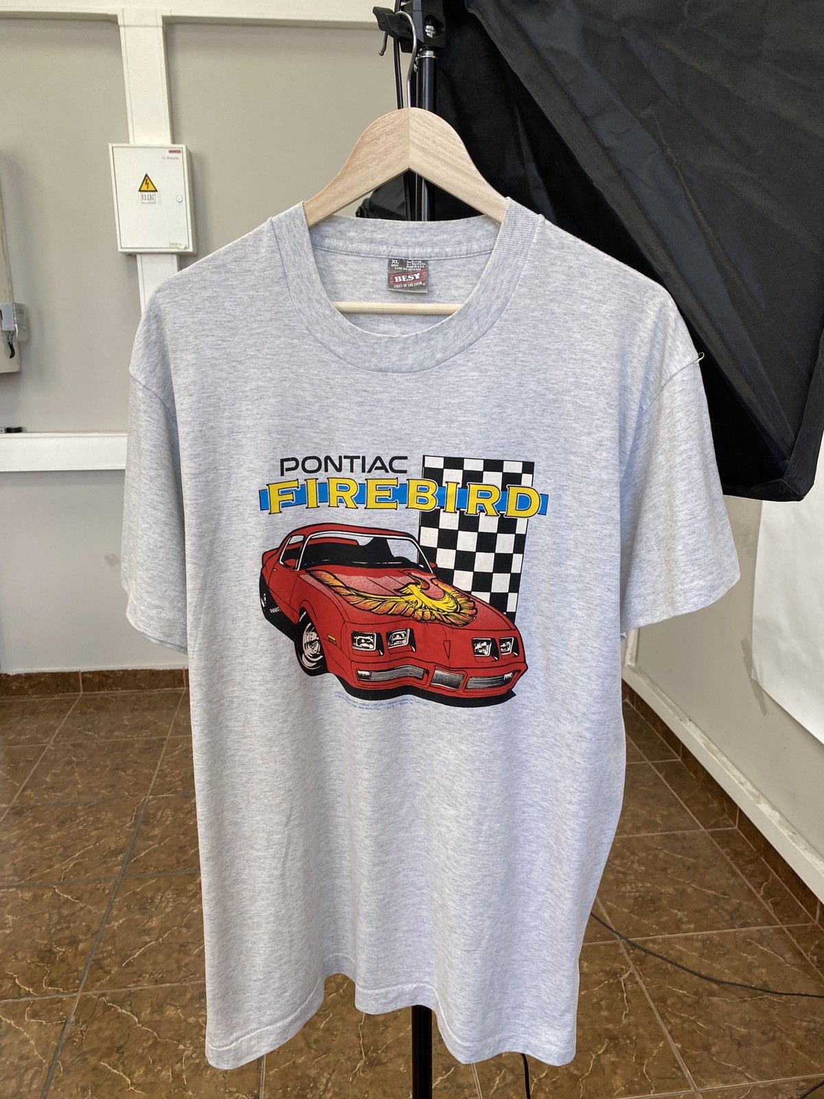 Fruit Of The Loom Vintage 90s Pontiac Firebird Racing NASCAR t-shirt Y2K hype Size US XL / EU 56 / 4 - 1 Thumbnail