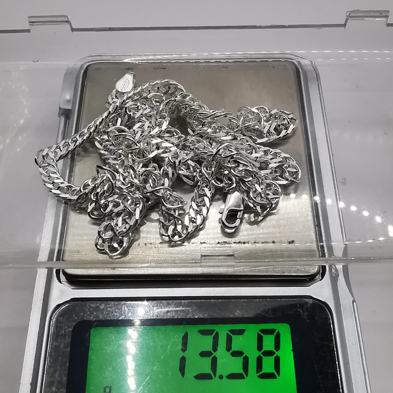 Sterling Silver Vintage Jewelry Chain, 925 Sterling Silver, Signed 13,58g Size ONE SIZE - 6 Thumbnail