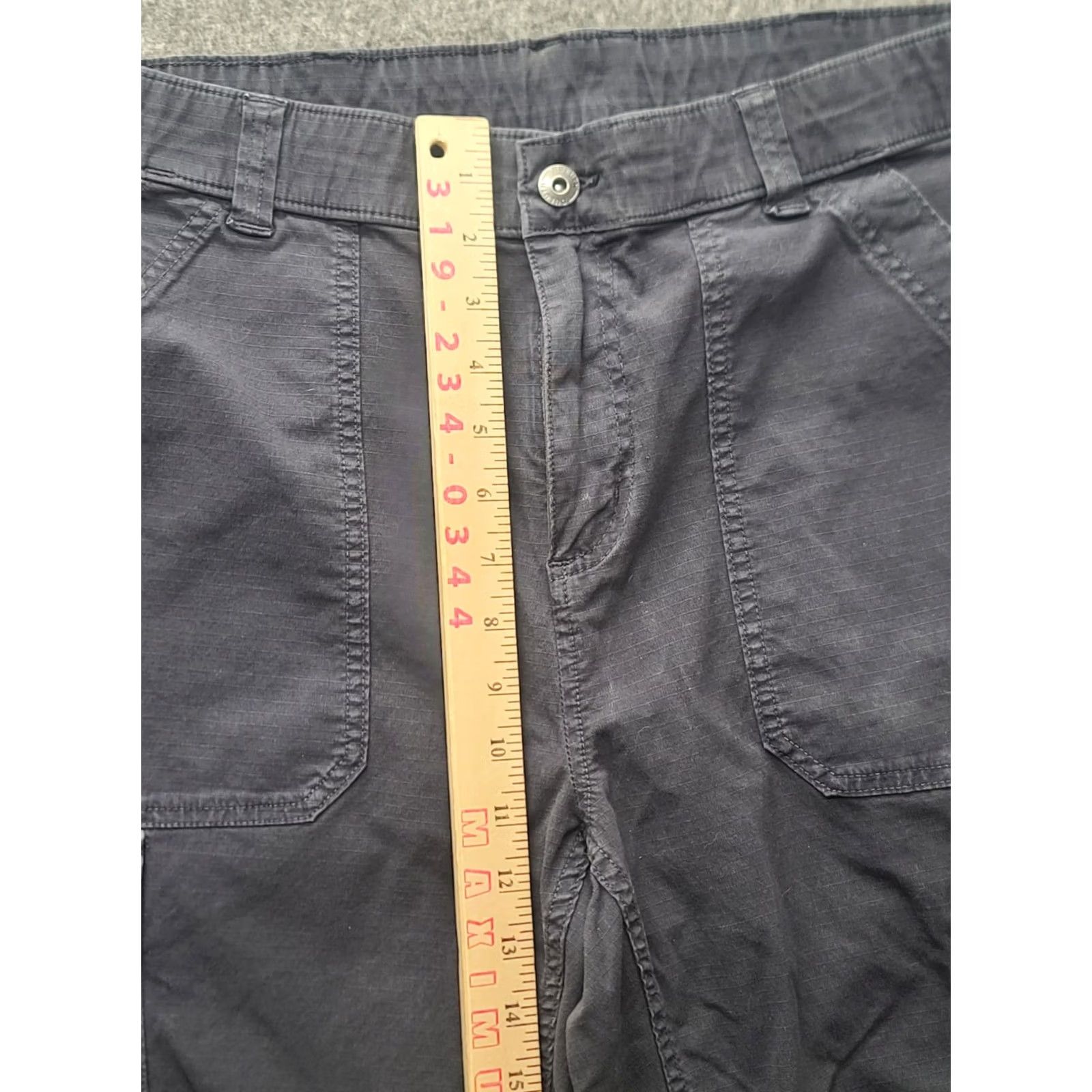 Vintage Duluth Regular Fit Pants Women's 12x28 Cargo Straight Rise High Inseam 28 in Gray Cotton Spandex Size 34" / US 12 / IT 48 - 6 Thumbnail