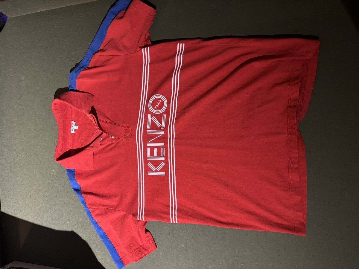 Kenzo Kenzo Polo, red and blue Size US M / EU 48-50 / 2 - 2 Thumbnail