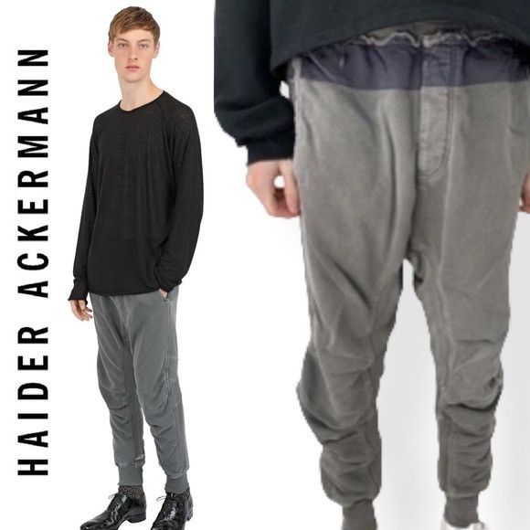 Haider Ackermann OG F/W14 Perth Biker Sweatpants *Rare* Size US 32 / EU 48 - 3 Thumbnail