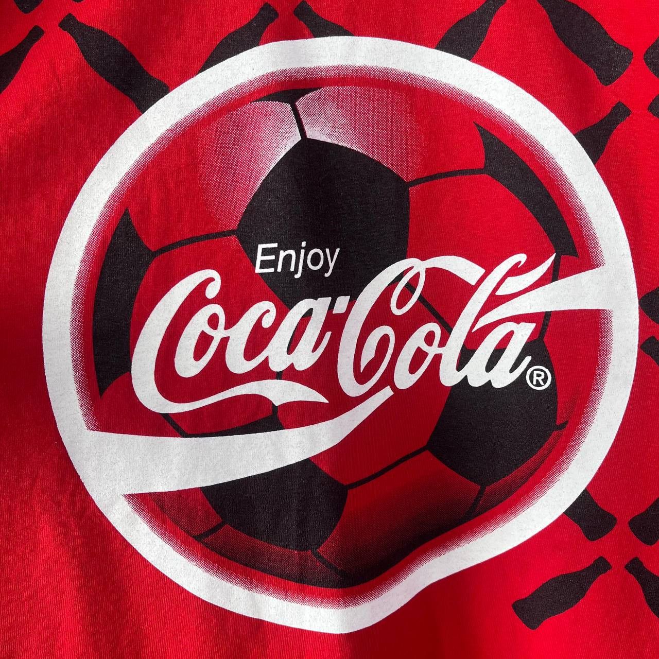 Vintage Euro 1996 England Football Soccer Coca-Cola Promo Tshirt Size US XL / EU 56 / 4 - 4 Thumbnail