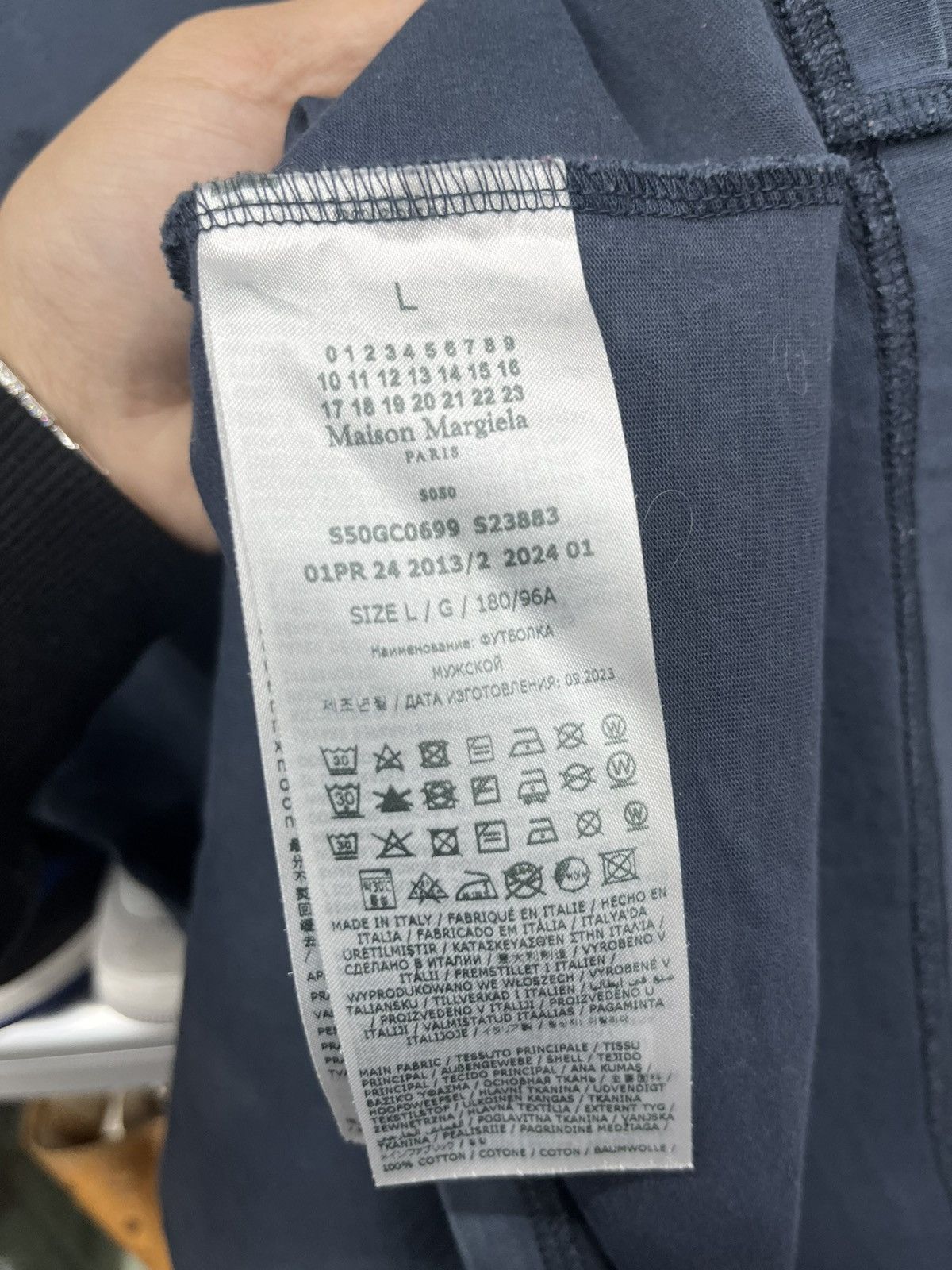 Mason Margiela Embroidered Faded Tee