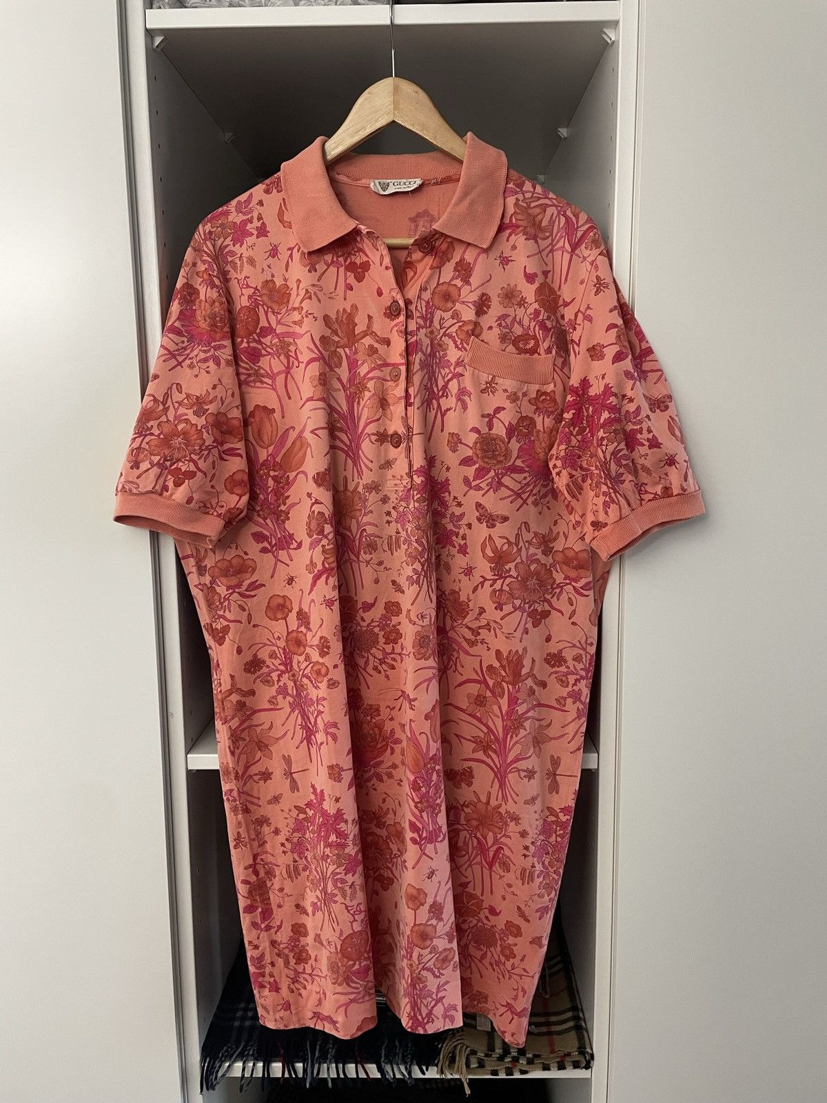 Gucci Vintage 80s Gucci Polo Dress Oversize Women Designer Italy Size L / US 10 / IT 46 - 2 Thumbnail