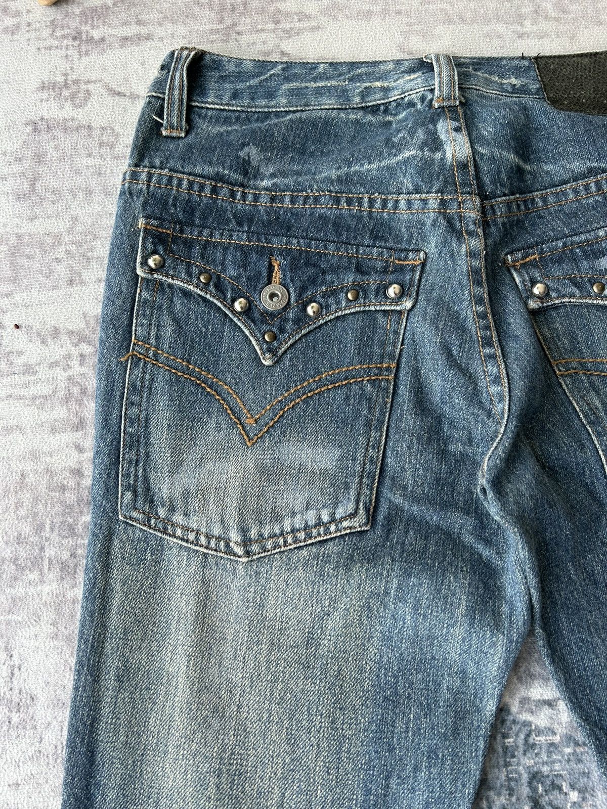 If Six Was Nine Morgan Homme Flared Jeans Size US 28 / EU 44 - 11 Thumbnail
