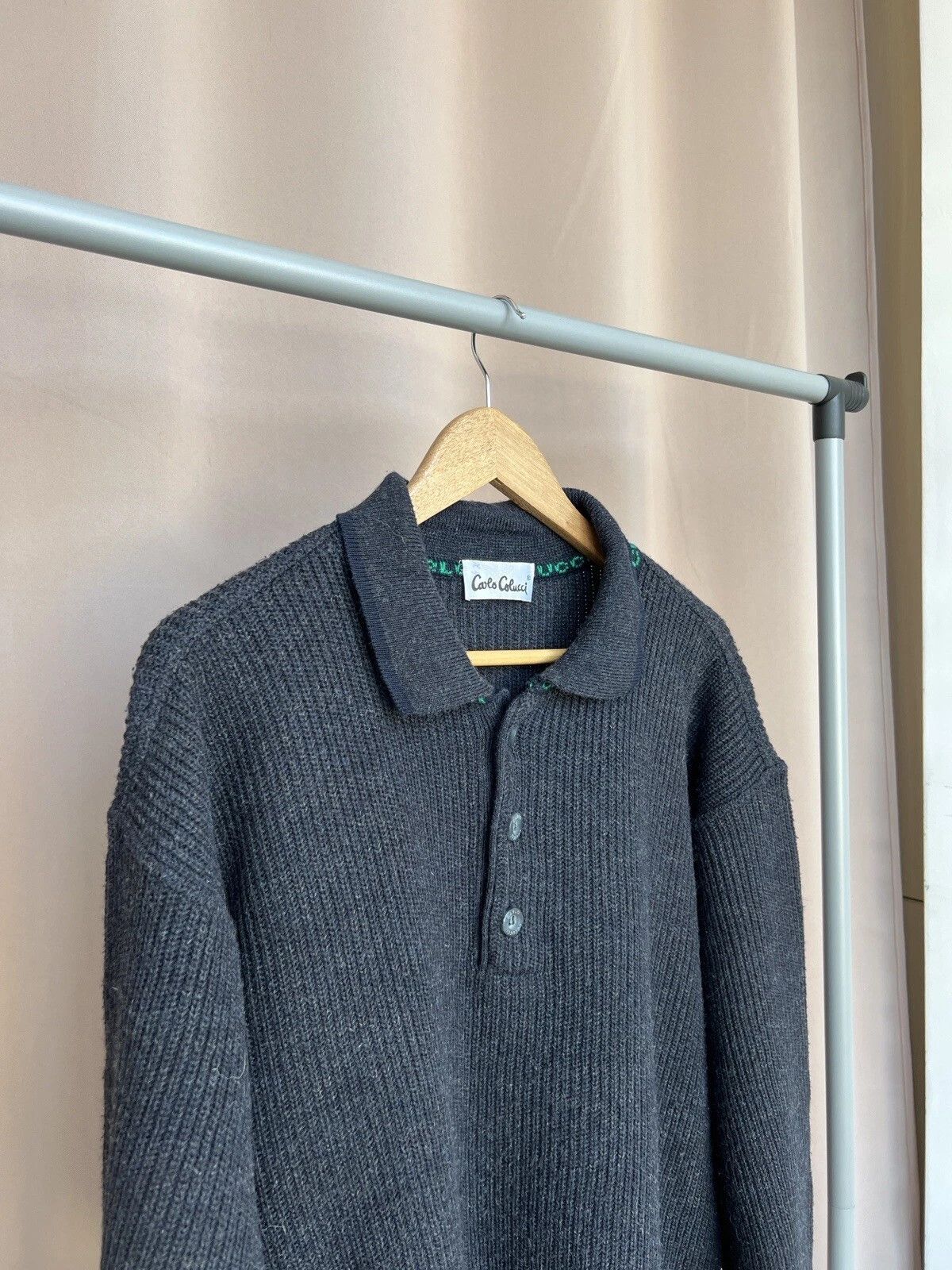 Carlo Colucci Carlo Colucci Wool Sweater Mens Size 50 or M Logo Pullover Size US M / EU 48-50 / 2 - 3 Thumbnail