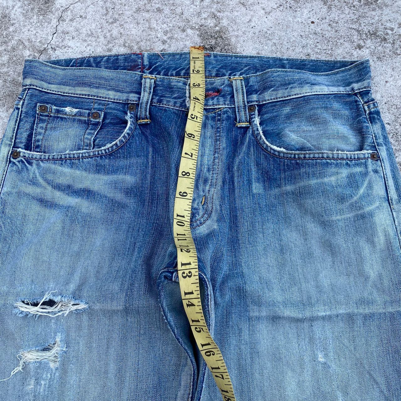Edwin Vintage Edwin 504 Distressed Denim Kurt Cobain Style Size US 34 / EU 50 - 6 Thumbnail
