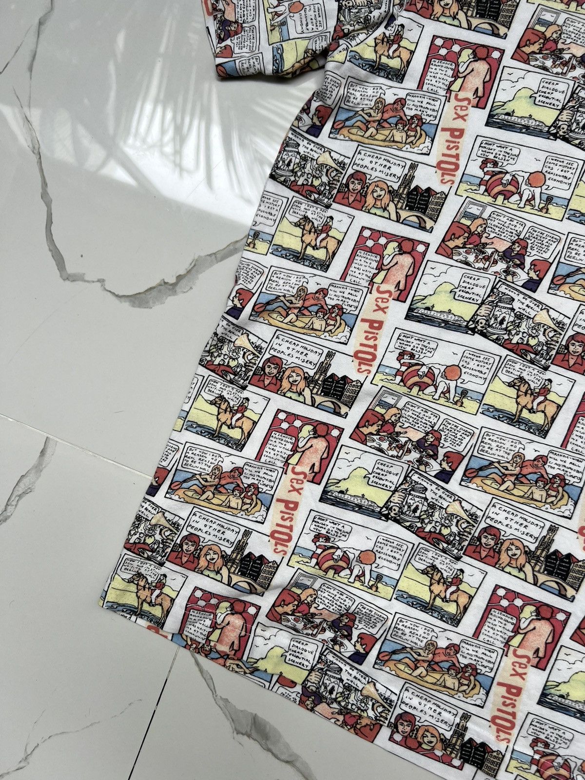 Band Tees × Uniqlo × Vintage 90’s UNIQLO SEX PISTOLS RARE COMICS LOGO TEE Y2K RETRO ROCK Size US L / EU 52-54 / 3 - 3 Thumbnail