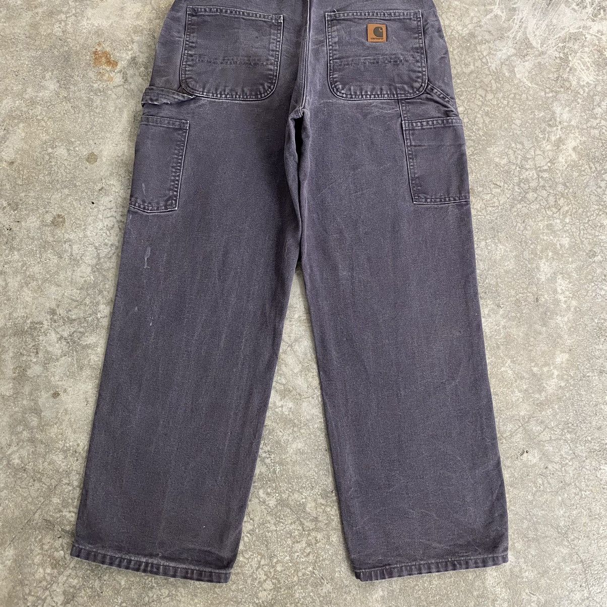 Carhartt Vintage Carhartt Faded Midnight Blue Dirty Carpenter Pants Size US 33 - 18 Thumbnail