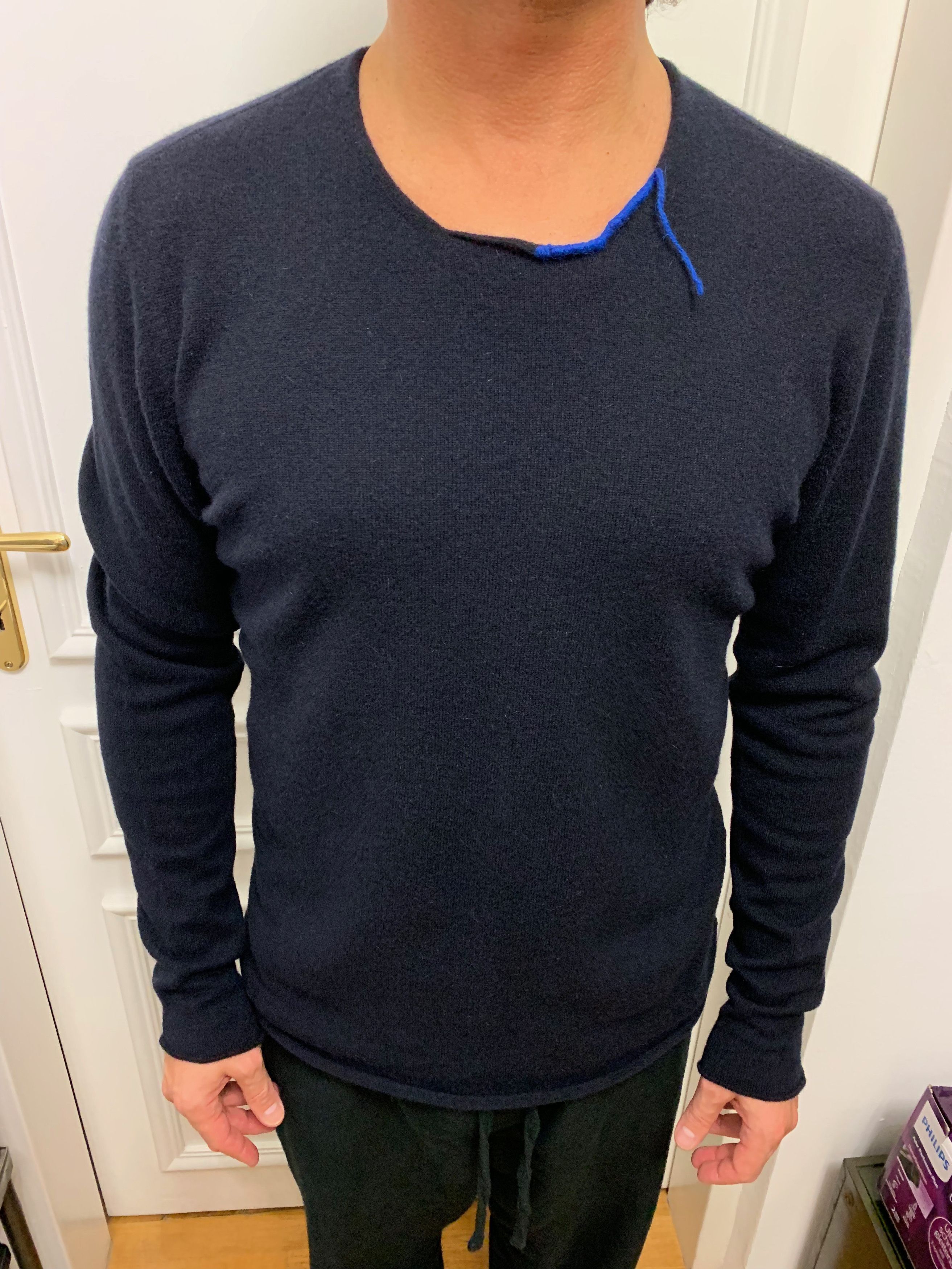Label Under Construction LABEL UNDER CONSTRUCTION SWEATER -NAVY-SIZE 48 NEW ! Size US M / EU 48-50 / 2 - 4 Thumbnail