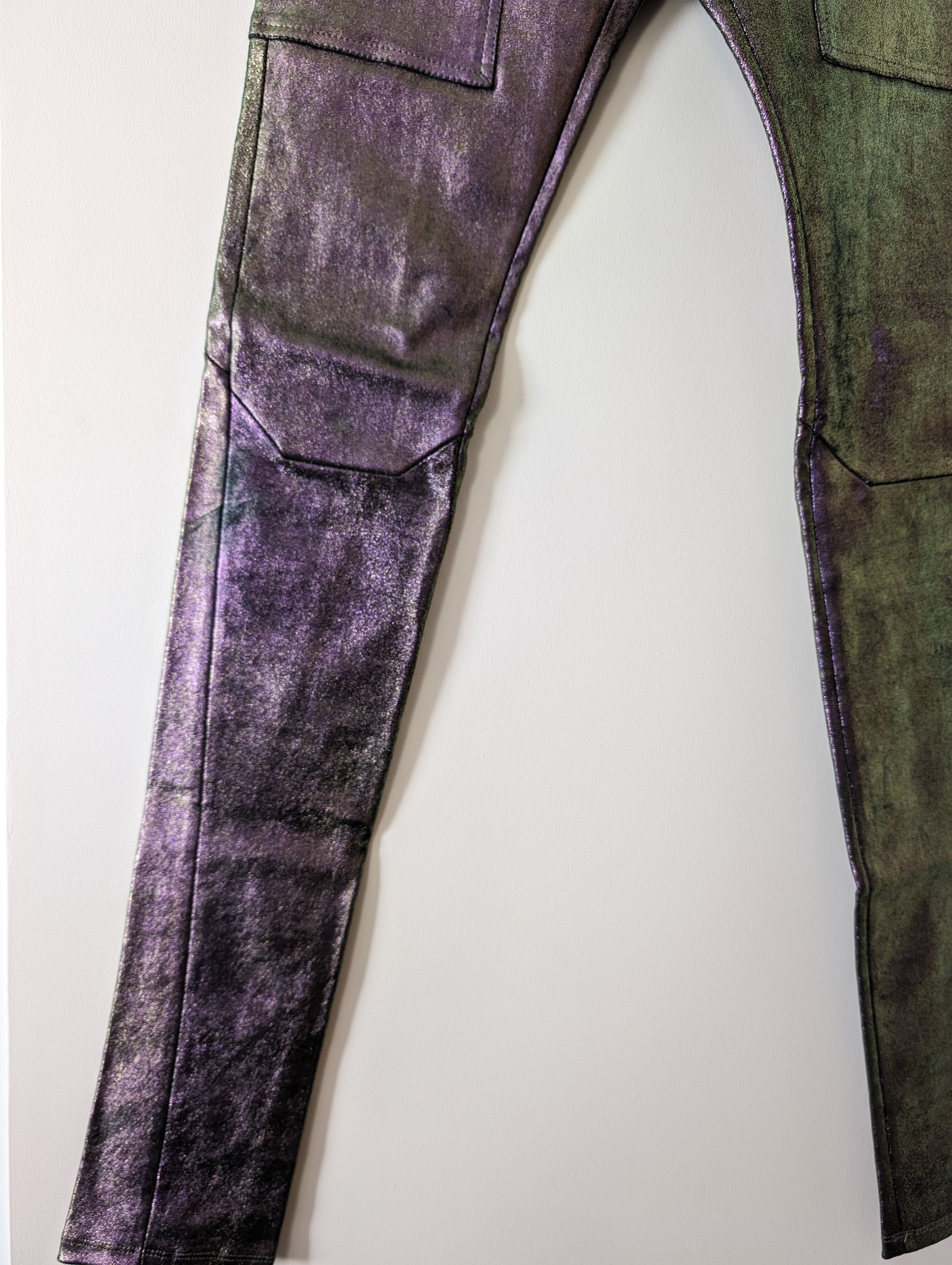 Rick Owens SS20 Iridescent Leather Leggings Size US 26 / EU 42 - 5 Thumbnail